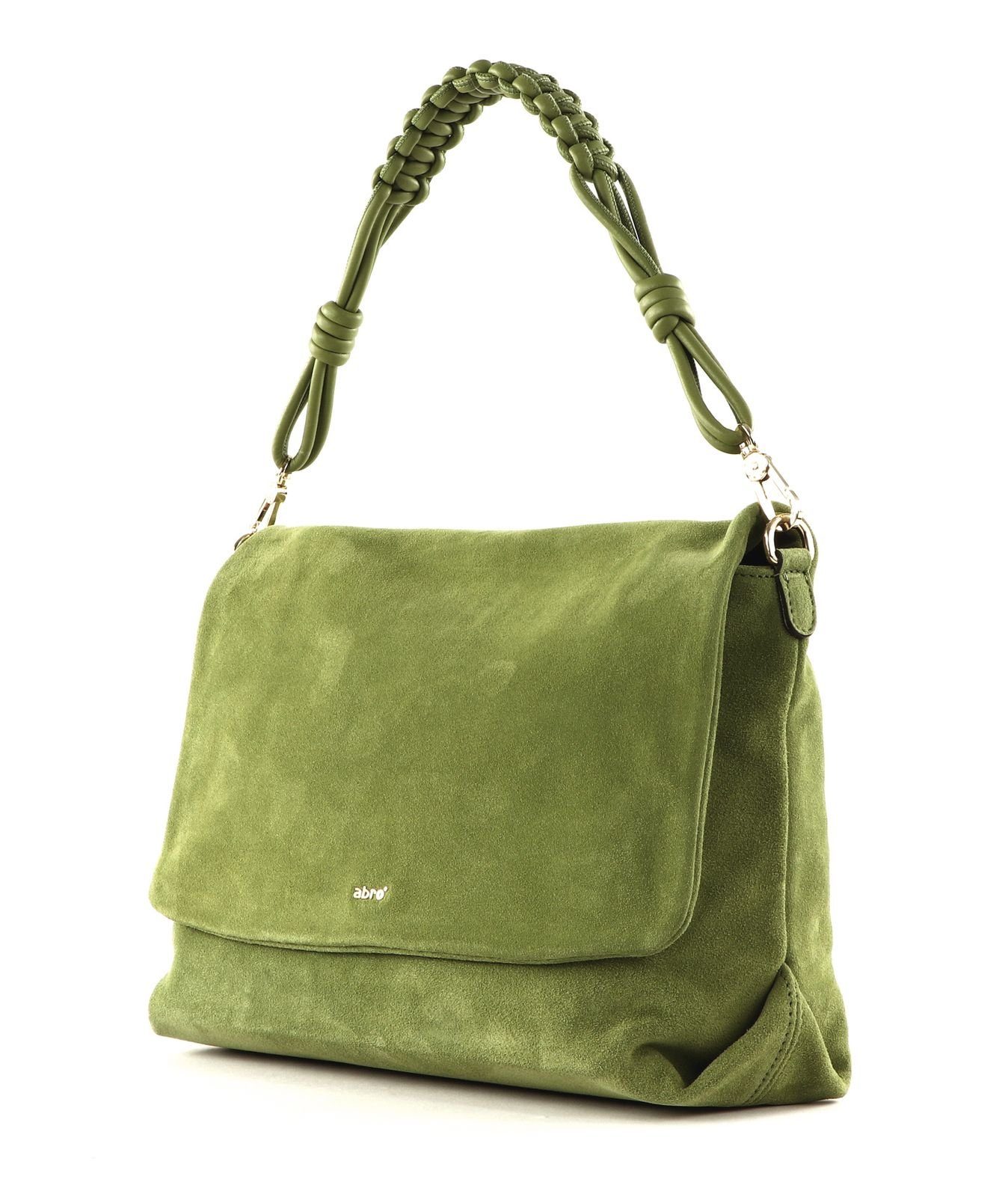 Abro Schultertasche Leather Suede Oliv