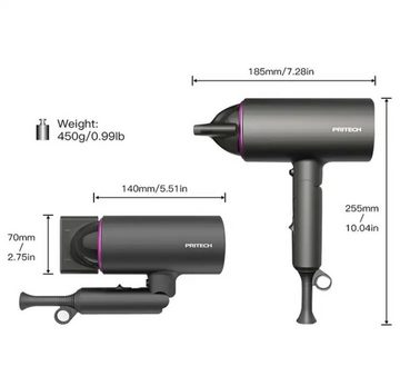 LOCCUS Haartrockner Haartrockner Ionen, Supersonic, Profi Haartrockner, Hair Dryer, Föhn, Schnelltrocknender Föhn, 110.000 U/Min Hochgeschwindigkeit, 1400 Watt