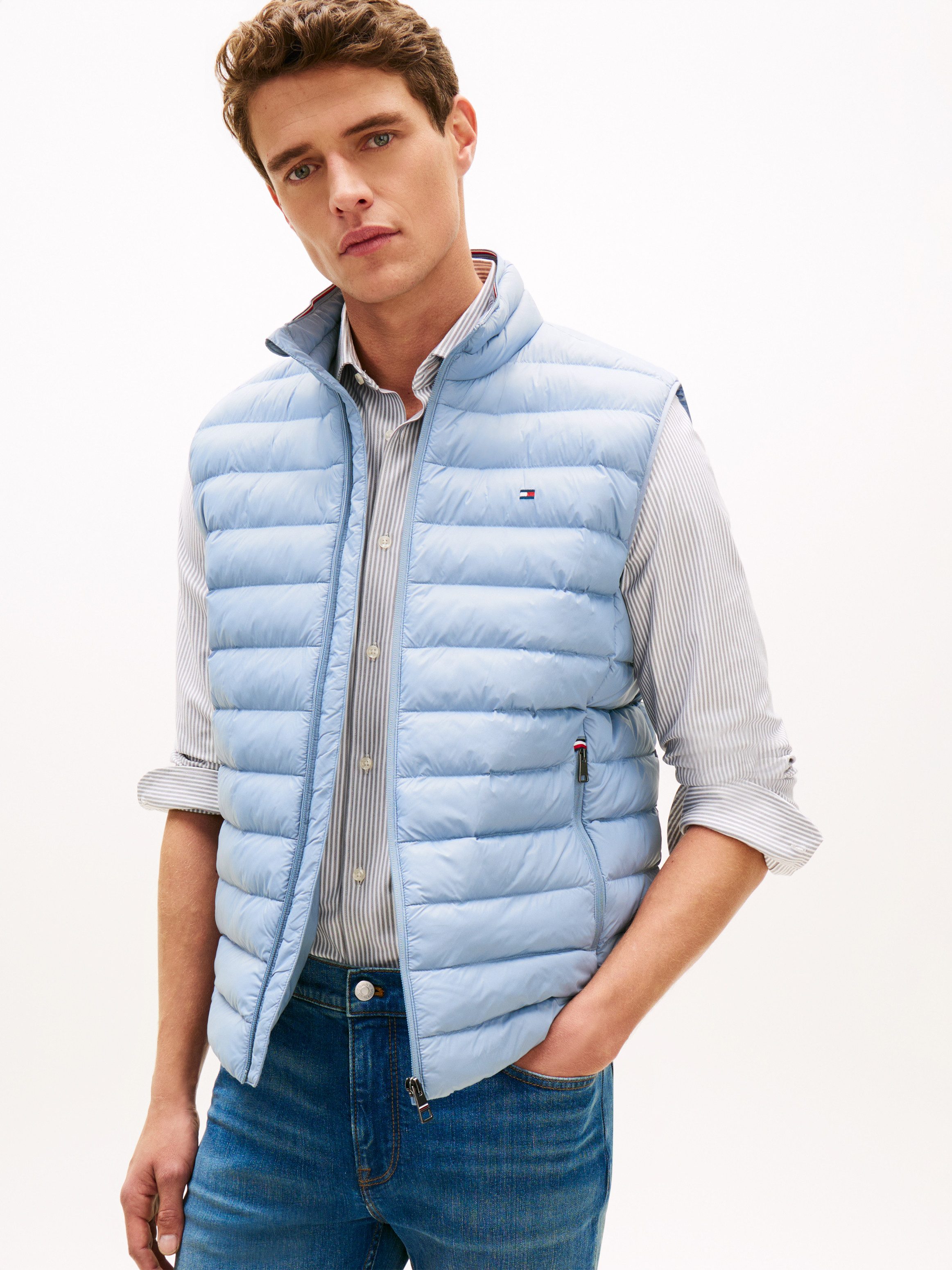 Tommy Hilfiger Steppweste PACKABLE RECYCLED VEST mit Logostickerei
