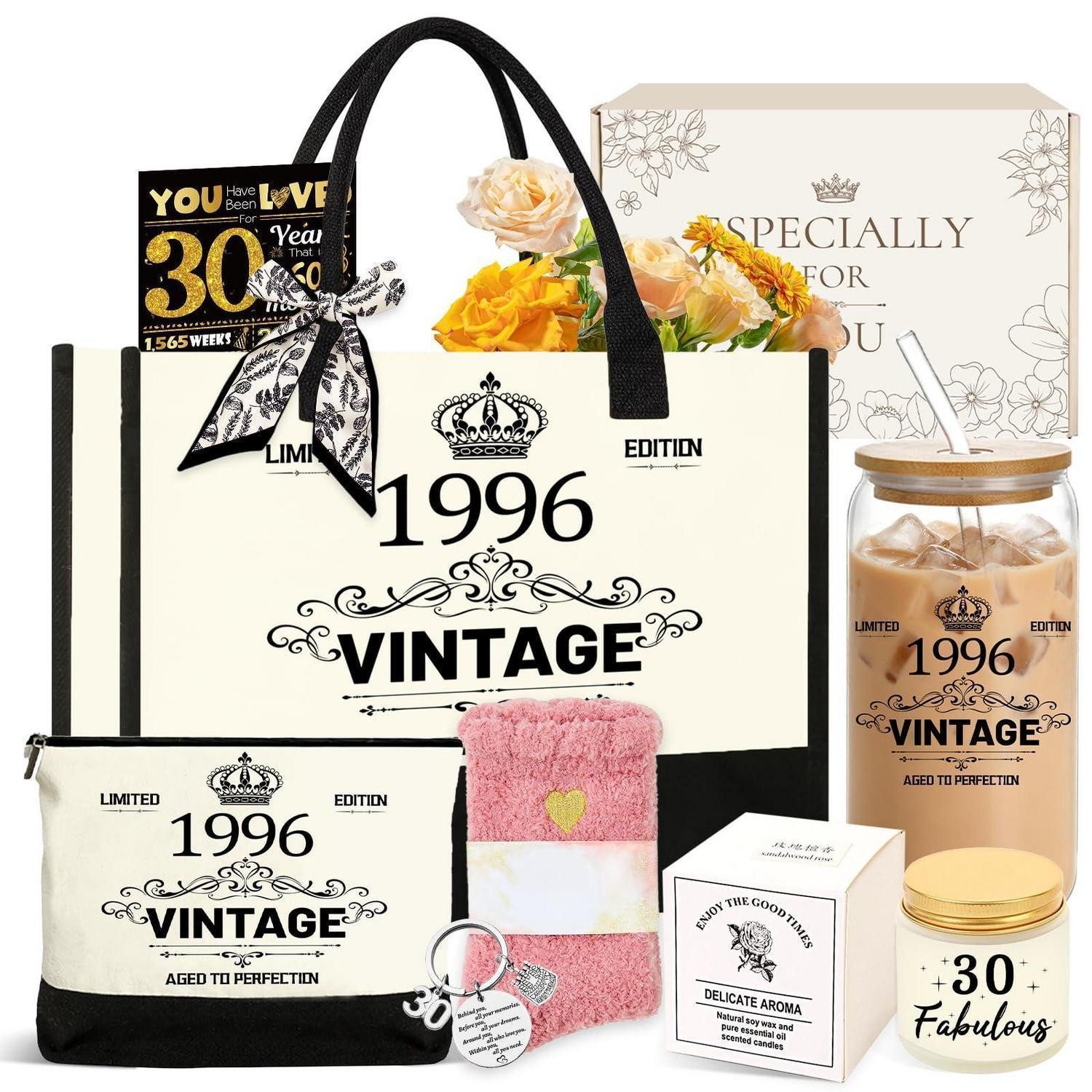 LuxusKollektion Geschenkbox 30. Geburtstag Geschenkset Vintage 1996 Frau