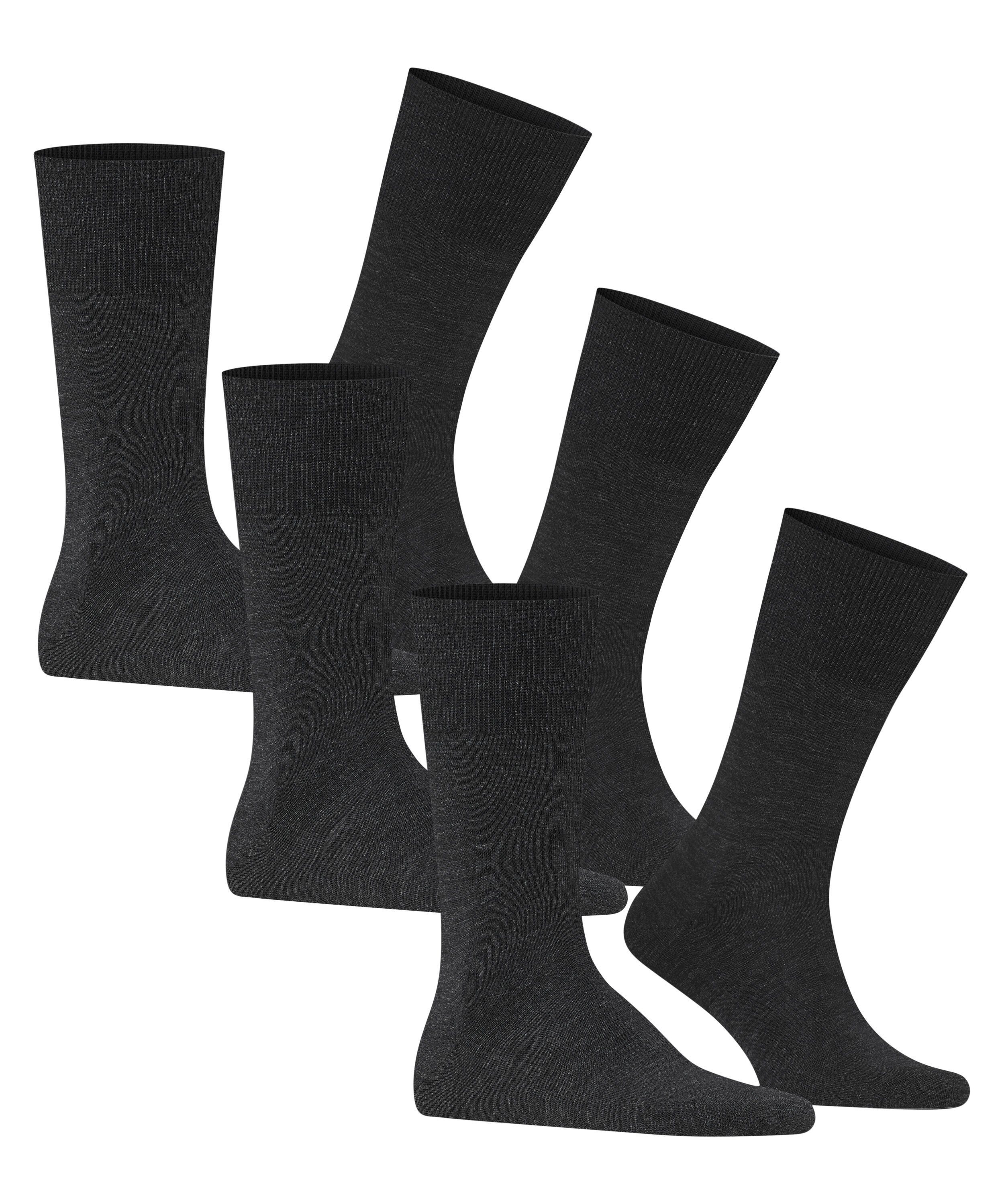 anthra.mel Airport Socken (3080) FALKE 3-Pack (3-Paar)
