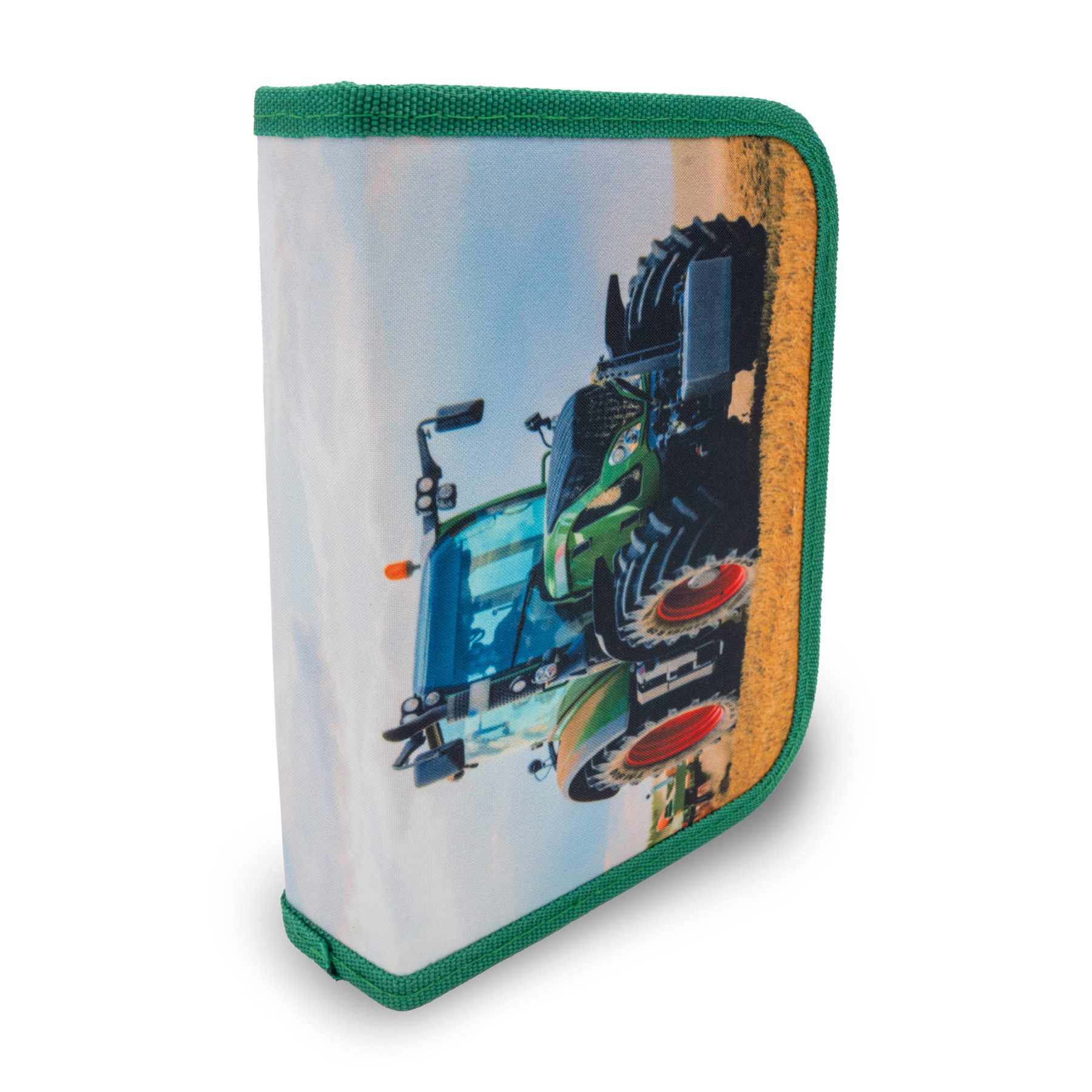itenga Federmäppchen itenga Schüler-Etui Mäppchen Traktor 28 teilig 1-Zipper