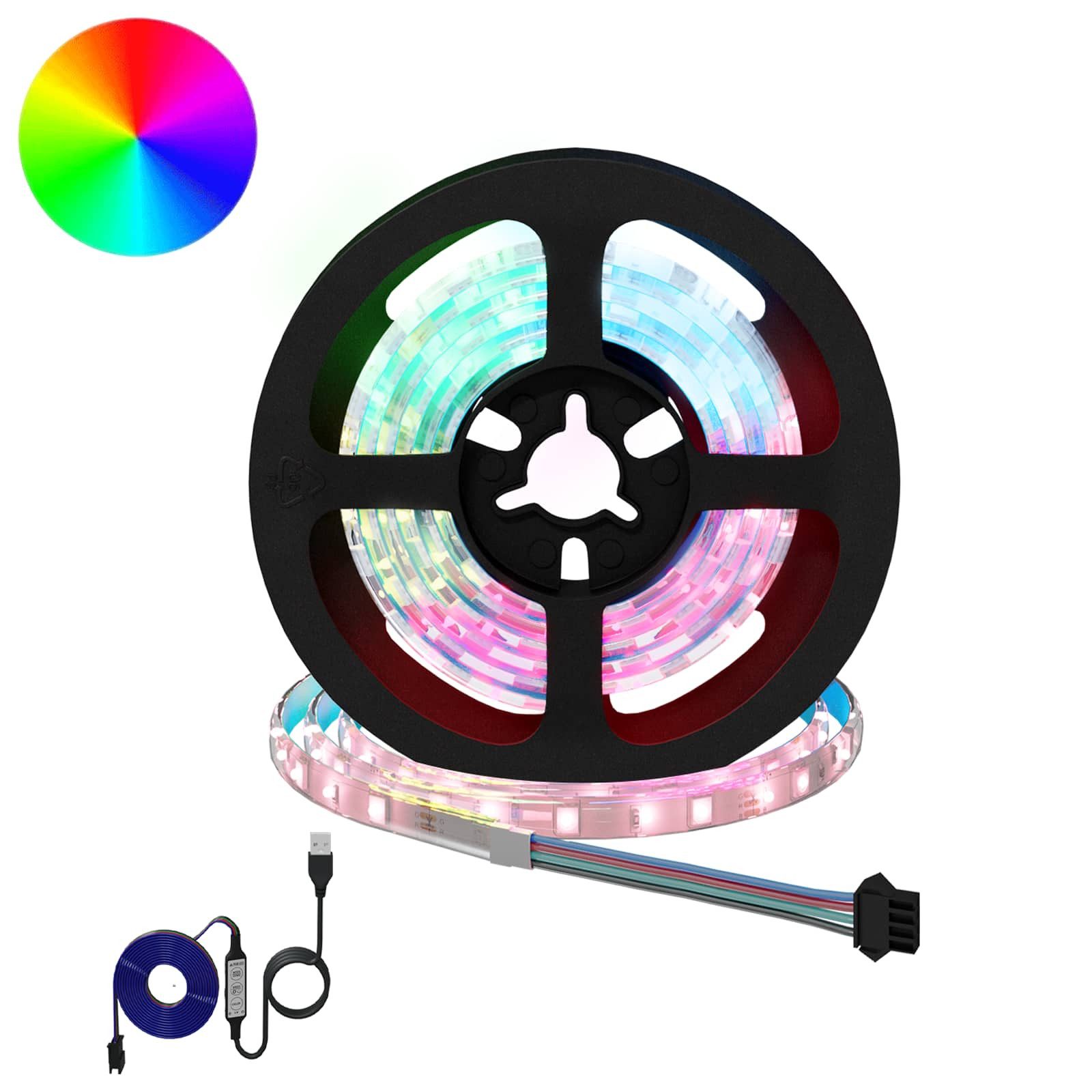 vidaXL Lichterschlauch LED-Streifen 2 stk. Schwarz und Transparent