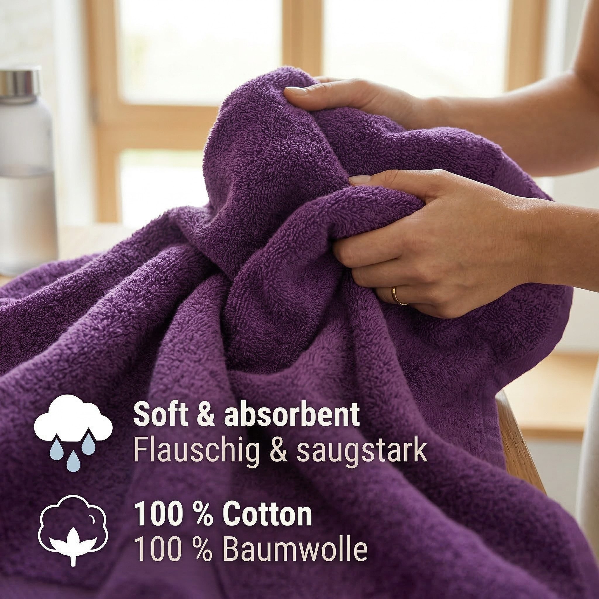 Betz Handtücher 10-teiliges Handtuch Set Premium, 100% Baumwolle (10-St), 4 Handtücher 50x100 cm, 2 Duschtücher 70x140 cm, 2 Gästetücher 30x50 – Bild 3 von 5