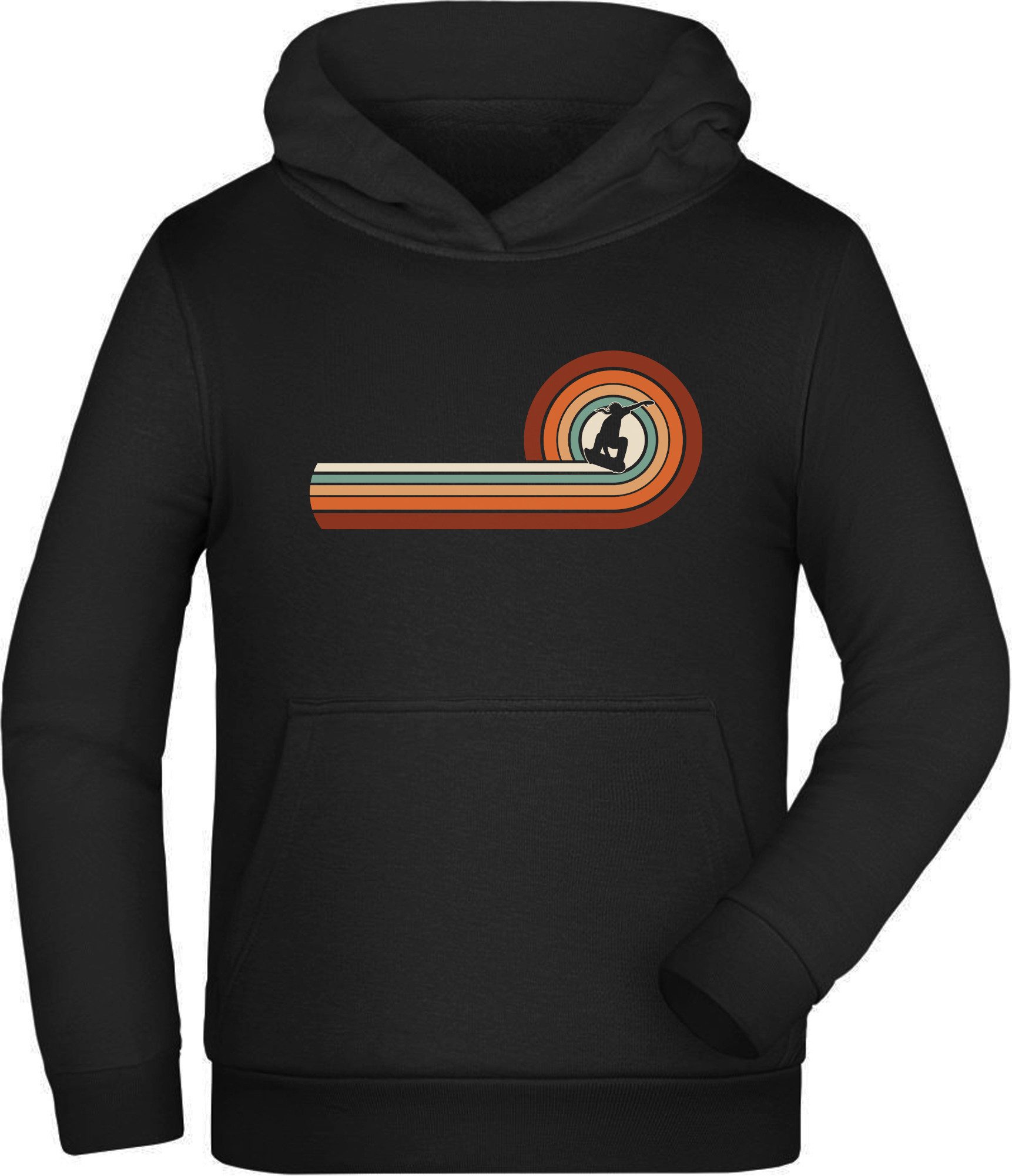 Hoodie Kinder Kapuzensweater - Retro Skateboarder