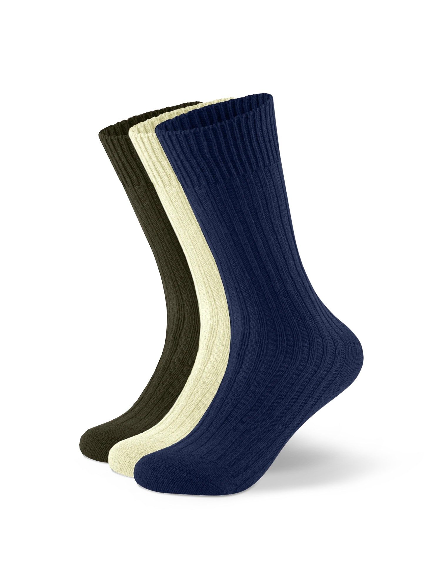 von Jungfeld Socken Merino Bundle Merinowolle 35-46 Unisex 3 (3-Paar, 3) Winter Thermosocken im Vorteils-Set für Damen & Herren