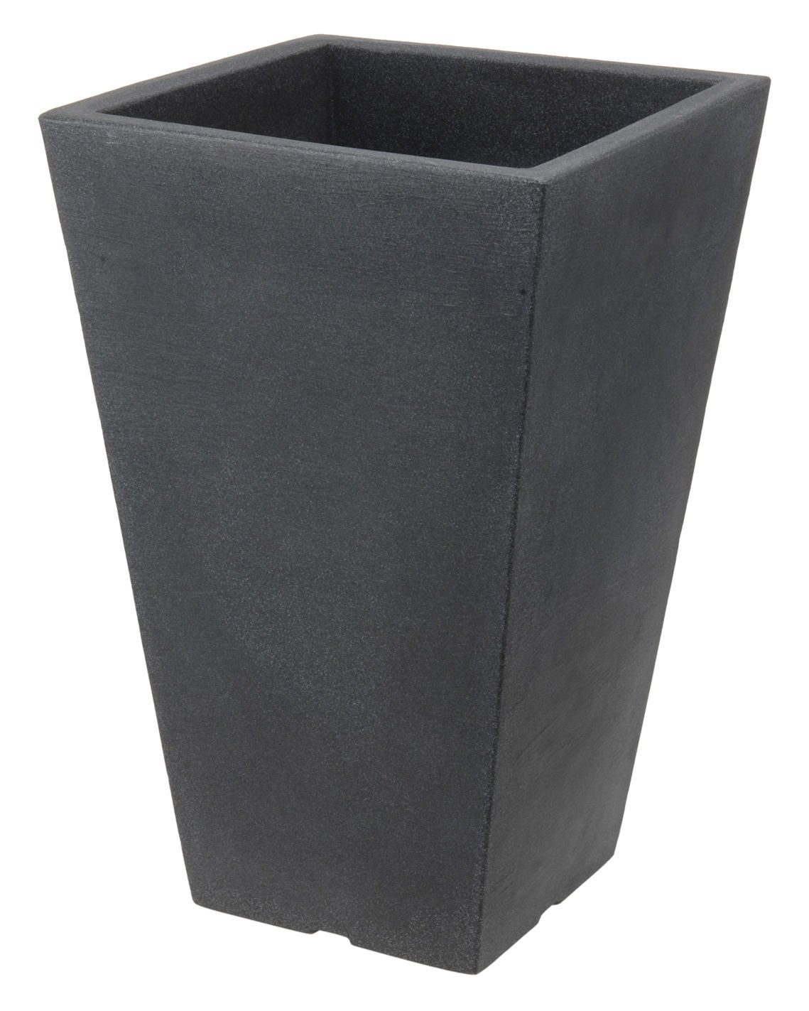 Spetebo Pflanzkübel Kunststoff Trapez Pflanzkübel 55x37 cm - anthrazit (Inhalt, 1 St., Pflanzkübel), für den Innen- und Außenbereich geeignet - frostsicher