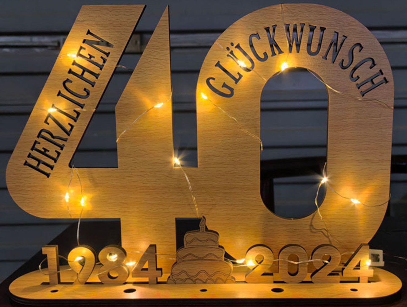 autolock Bild Geschenk Frauen & Männer - Geldgeschenke Geburtstag mit LED, günstig online kaufen