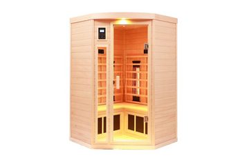 Gotagee Saunahaus Saunahaus 2 Person Sauna mit Infrarotstrahlen Pentagonal