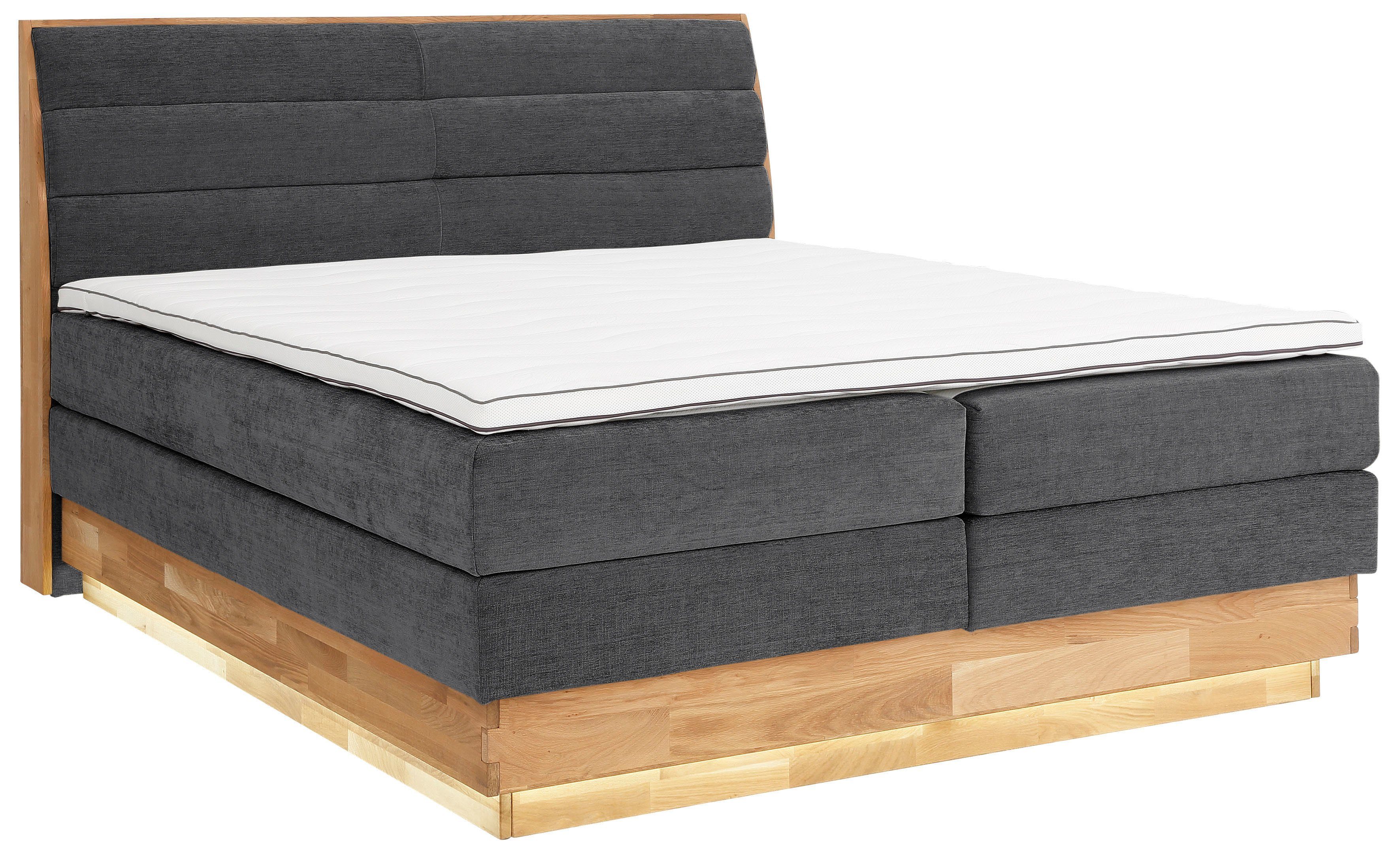 OTTO home Boxspringbett JENNA in verschiedenen Farben und Breiten erhältlich (inkl. 7-Zonen-TFK-Matratze und Topper), LED-Beleuchtung, mit zertifizierten, recyc – Bild 3 von 5