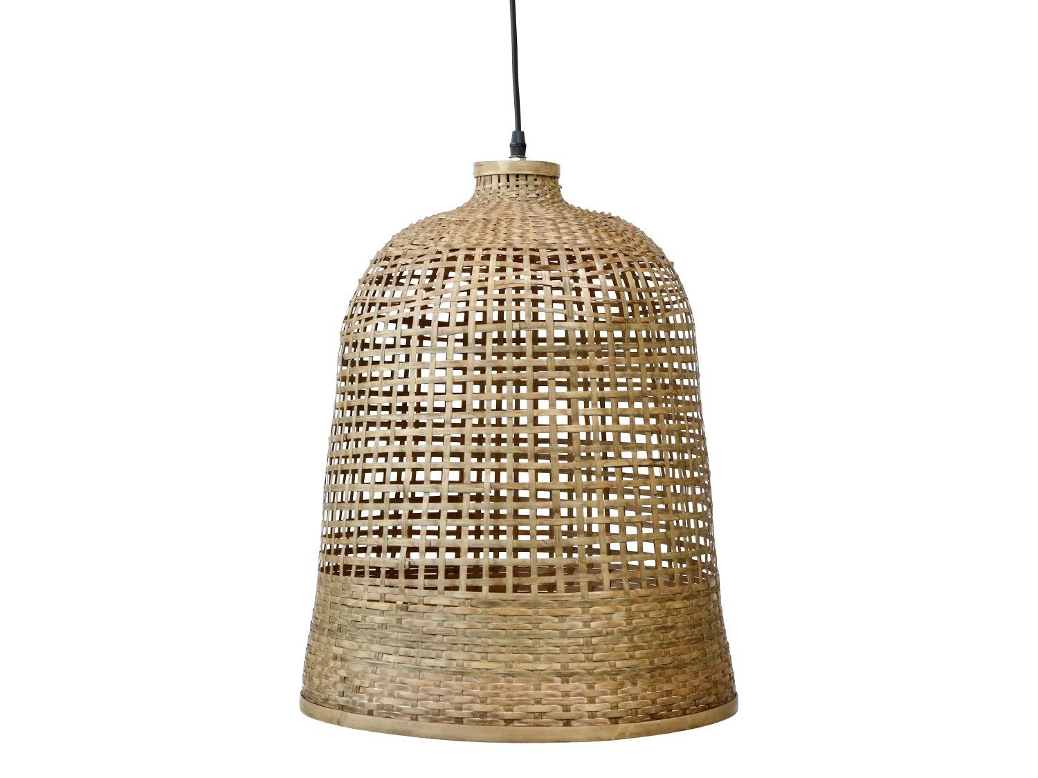 AURUM Hängeleuchte Chic Antique Lampe geflochten Bambus H52/D41 cm natur