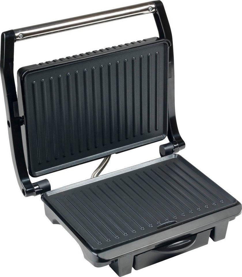 bestron Kontaktgrill ASW113CO auch als Sandwich-/Panini-Kontaktgrill  einsetzbar, 1000 W, antihaftbeschichtet, mit Auffangschale, Kupfer