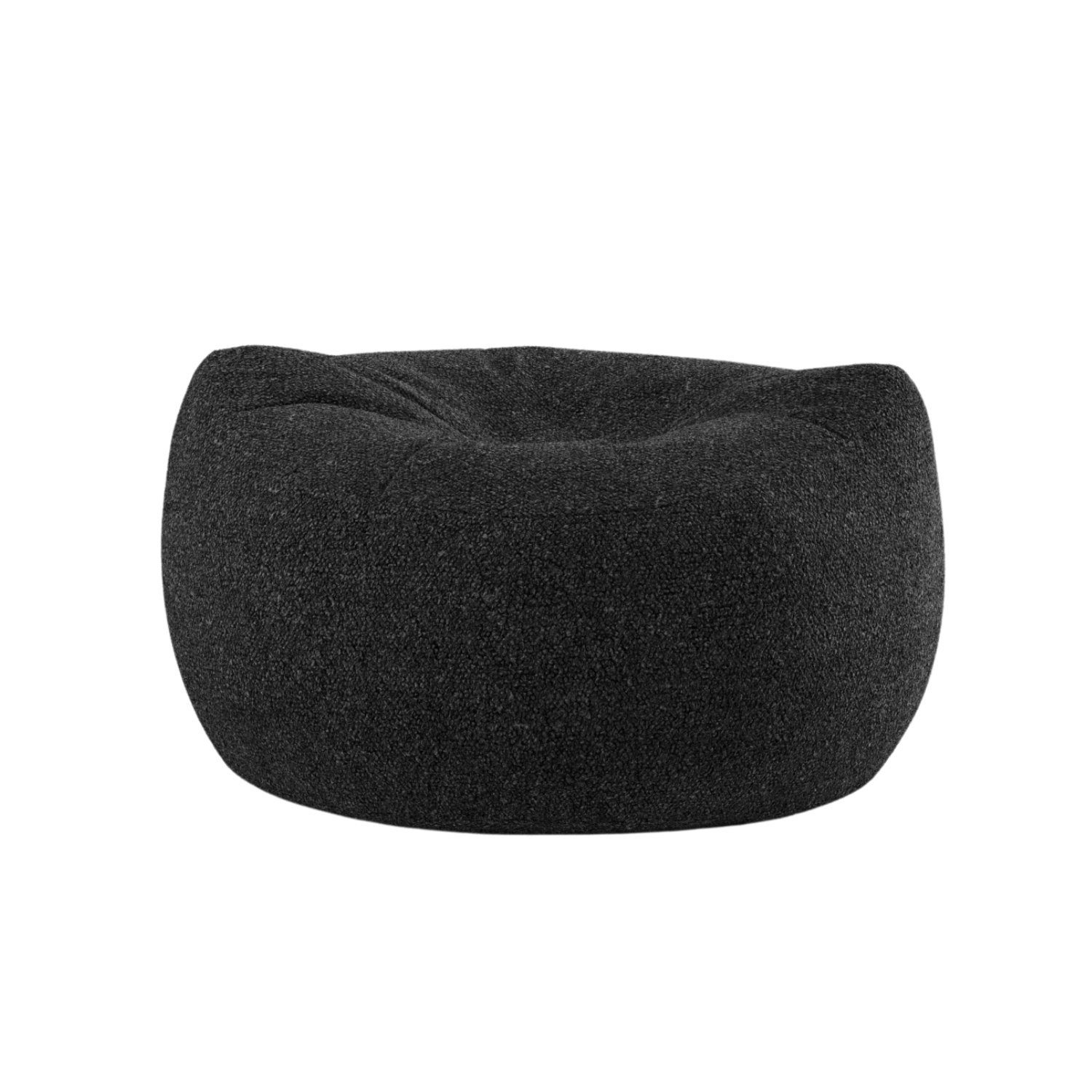 Sitzsack, Baloo Black in Beanbag Kyto Indoor Bouclé Stoffart Made (Sitzsack), Sitzsack VYNCA Europe,