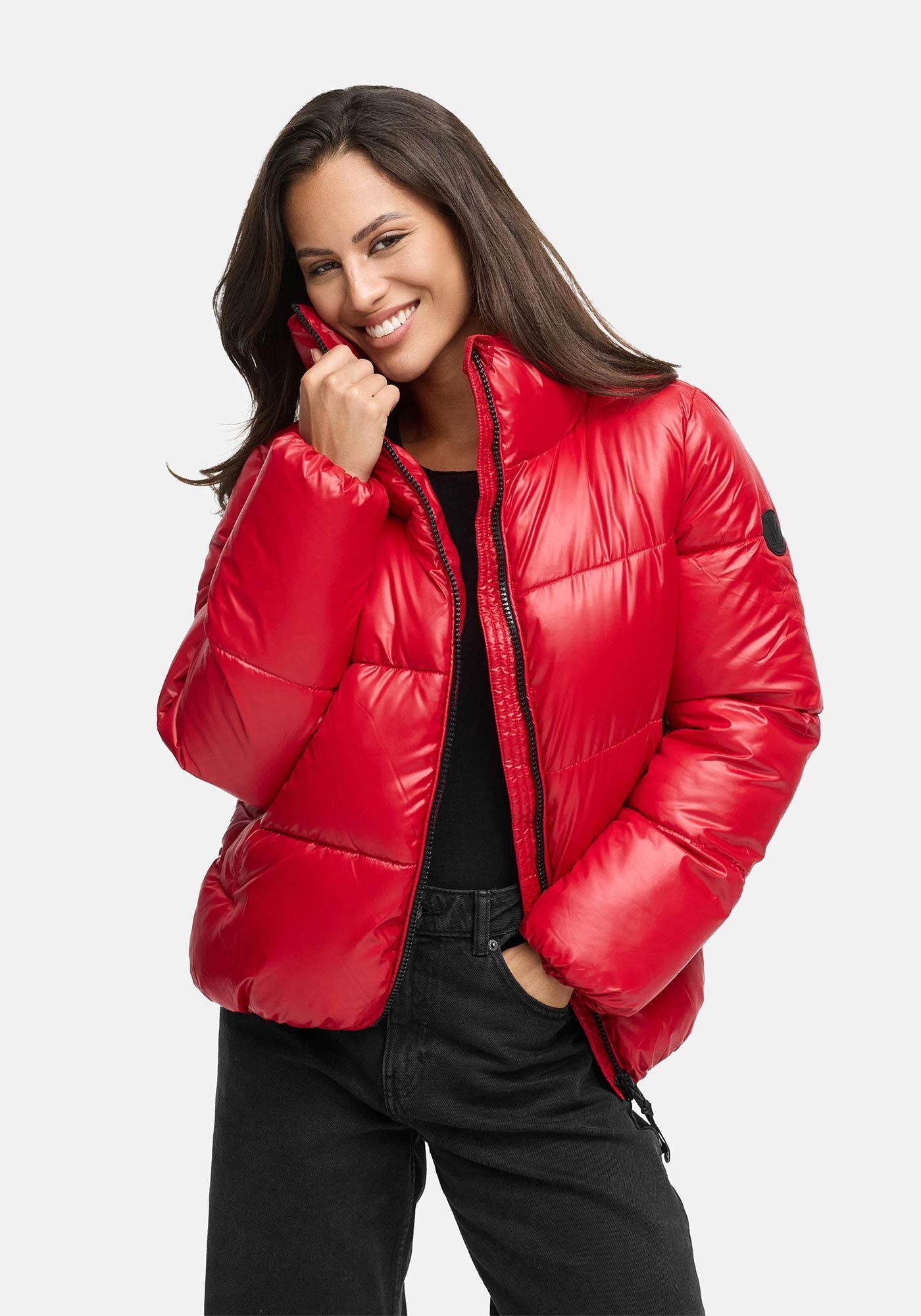 Marikoo Winterjacke Hazalee mit leicht gläzendem günstig online kaufen