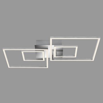 Briloner Leuchten LED Deckenleuchte 3132-018, LED fest verbaut, Warmweiß, ModerneWohnzimmer Deckenlampe dimmbar und drehbar 3000K