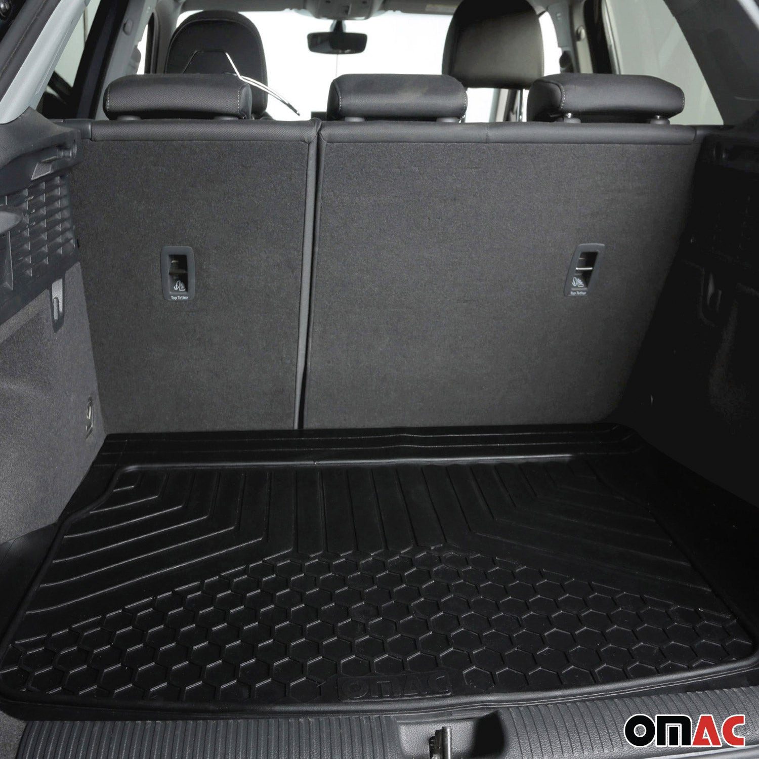 OMAC Kofferraummatte Kofferraumwanne Gummi Trimmbare für Audi A1 A3 Gummi (1 St), für Audi A1 A3 Audi A1 A3, Einfache Installation,Antirutsch,Leicht zu reinigen,Leichtgewicht