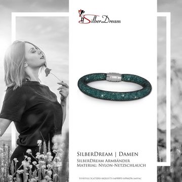 SilberDream Edelstahlarmband SilberDream Armband grün Arm-Schmuck (Armband), Damenarmband mit Edelstahl-Verschluss, Farbe: grün, grüne Kristalle