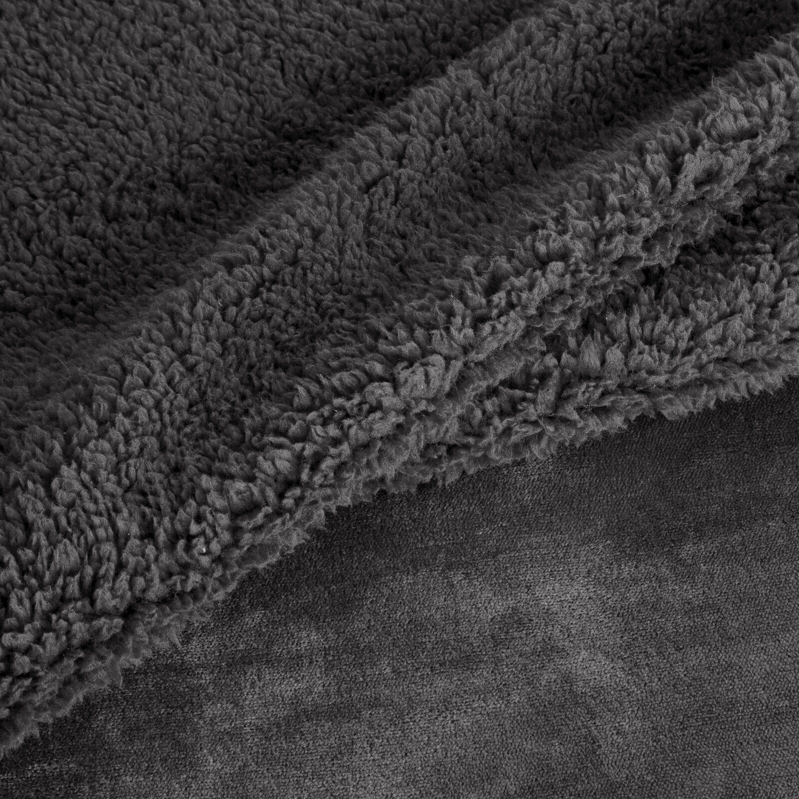 Wohndecke TEDY warme Decke für Herbst & Winter, Eurofirany, Teddy-Fleece, kuschelige Sofadecke, Sesselschoner, Extra weich