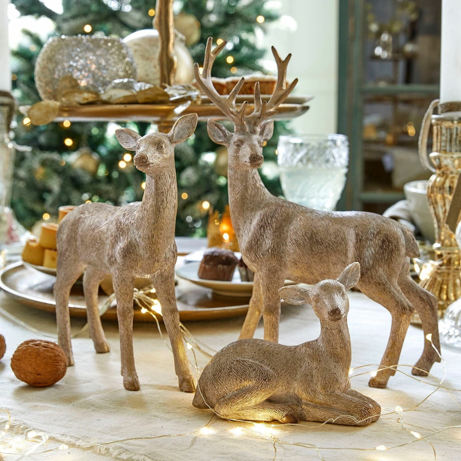 Mirabeau Dekofigur Deko-Figur 3er Set Yasirah gold günstig online kaufen