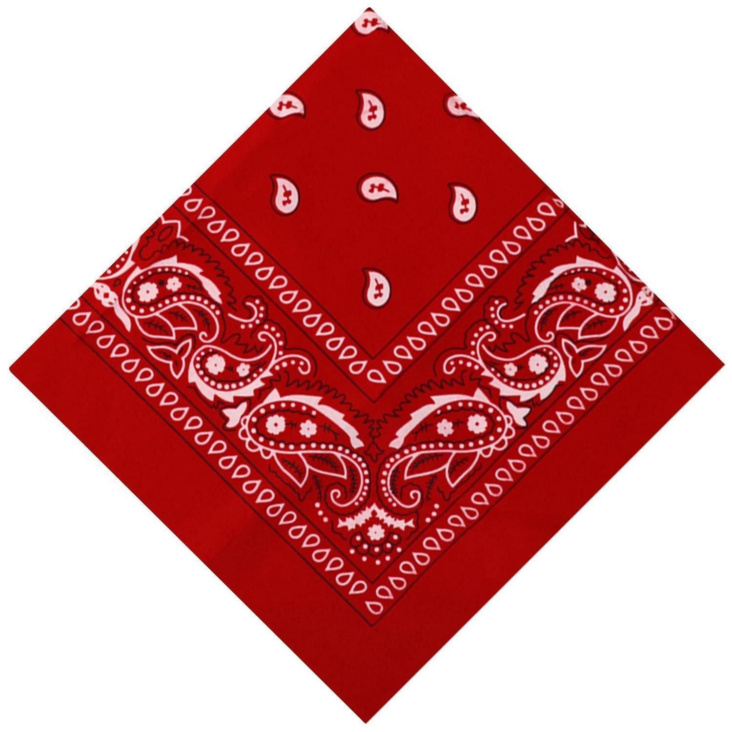 LuxusKollektion Bandana Bandana Paisley Rot 55x55 cm, (1-St)
