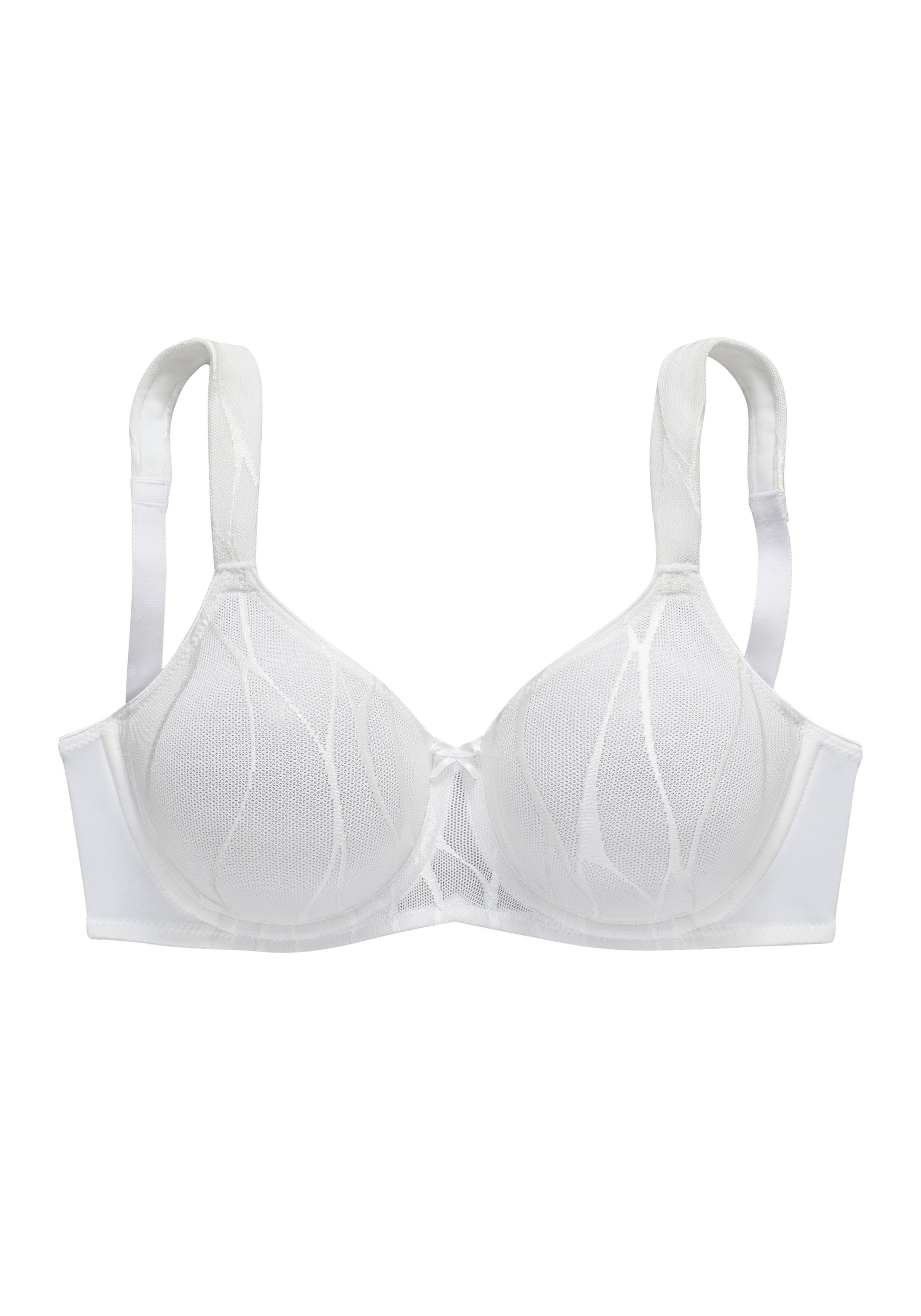 Nuance Minimizer-BH mit Bügel und breiten, gefütterten Trägern, aus hübschem Glanzjacquard. € 29,99