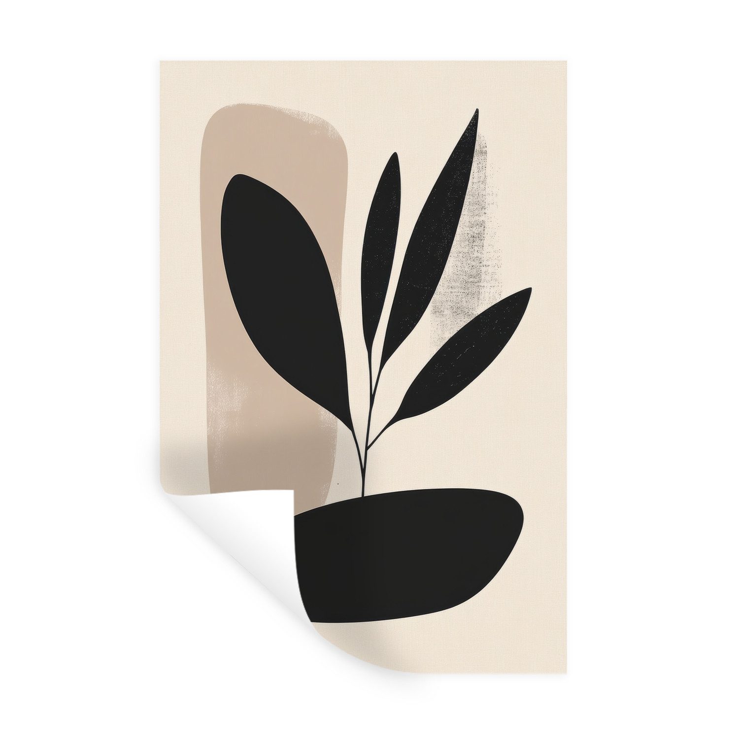 MuchoWow Wandsticker Pflanze - Beige - günstig online kaufen