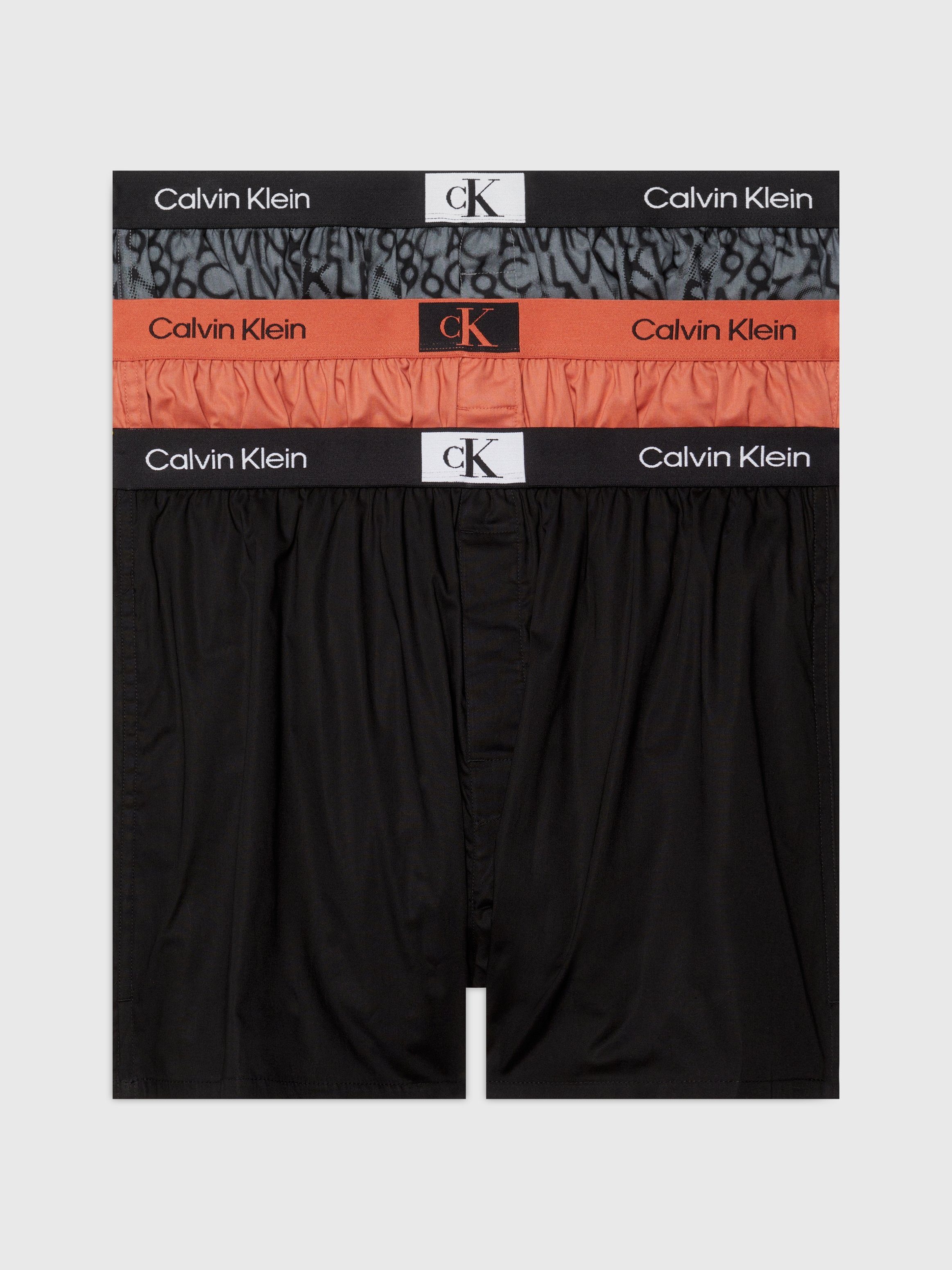Calvin Klein Underwear Boxer BOXER SLIM 3PK (Packung, 3-St., 3er-Pack) mit Calvin Klein Logo-Elastikbund