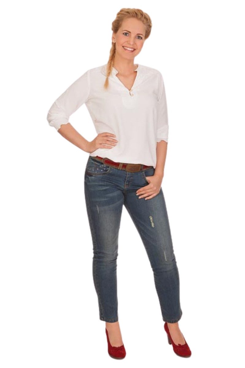 Hammerschmid Trachtenjeans Trachtenjeans Damen - CHIEMGAU - jeansblau