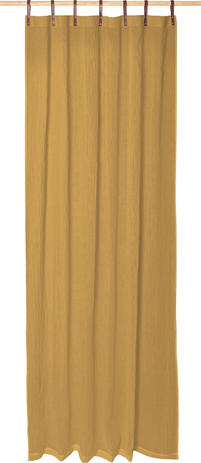 Magma Heimtex Vorhang Schlaufenschal Lederschlaufen ca. günstig online kaufen