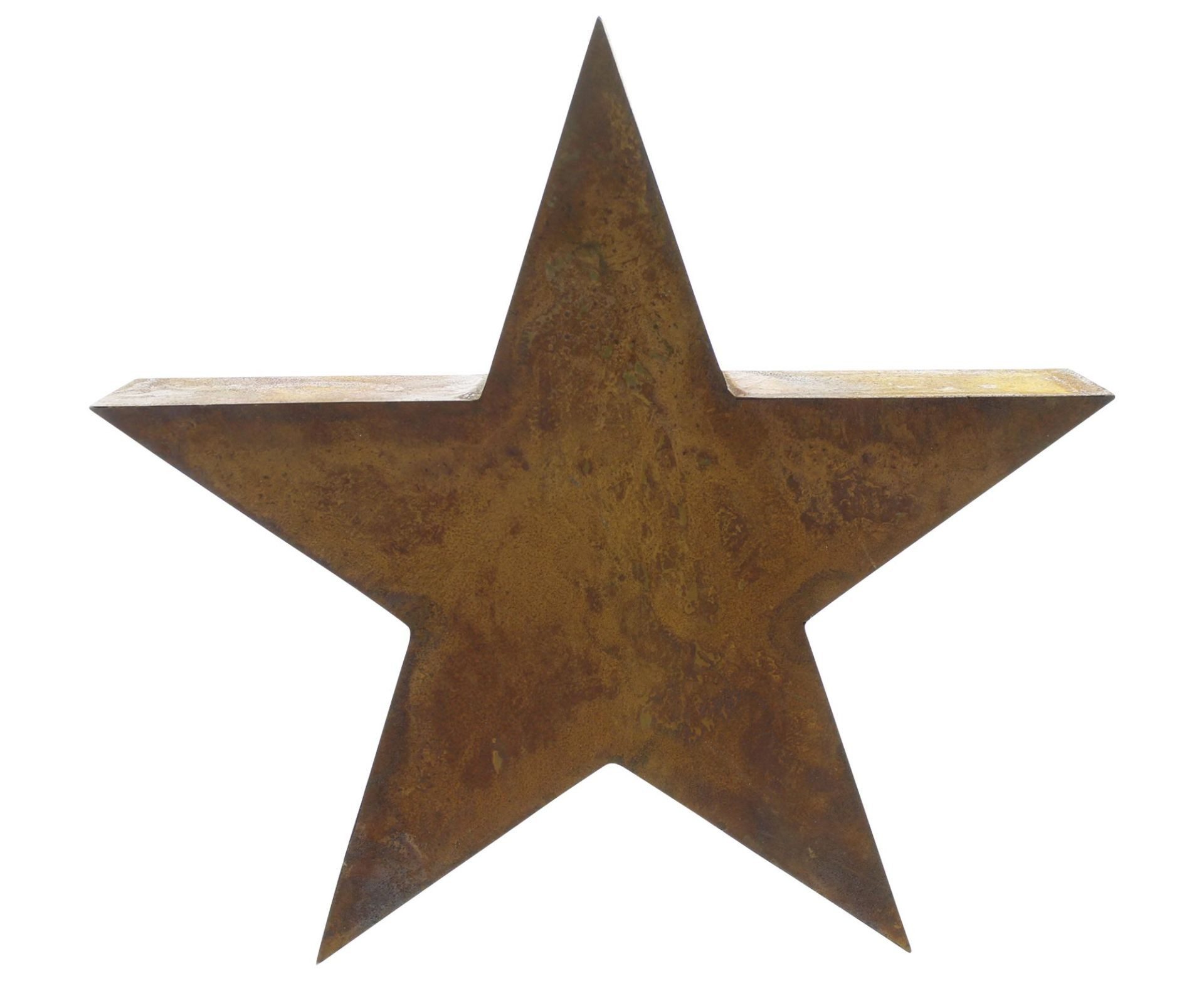 Dekoleidenschaft Dekofigur "Stern" Metall Rost Design Ø 29 cm, Outdoor Weih günstig online kaufen