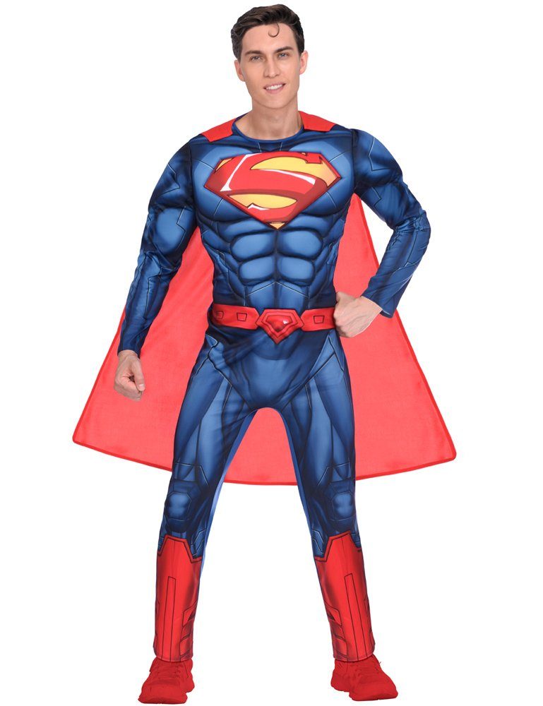 Amscan Kostüm »Superman Kostüm für Herren mit Cape, Film Cosplay«