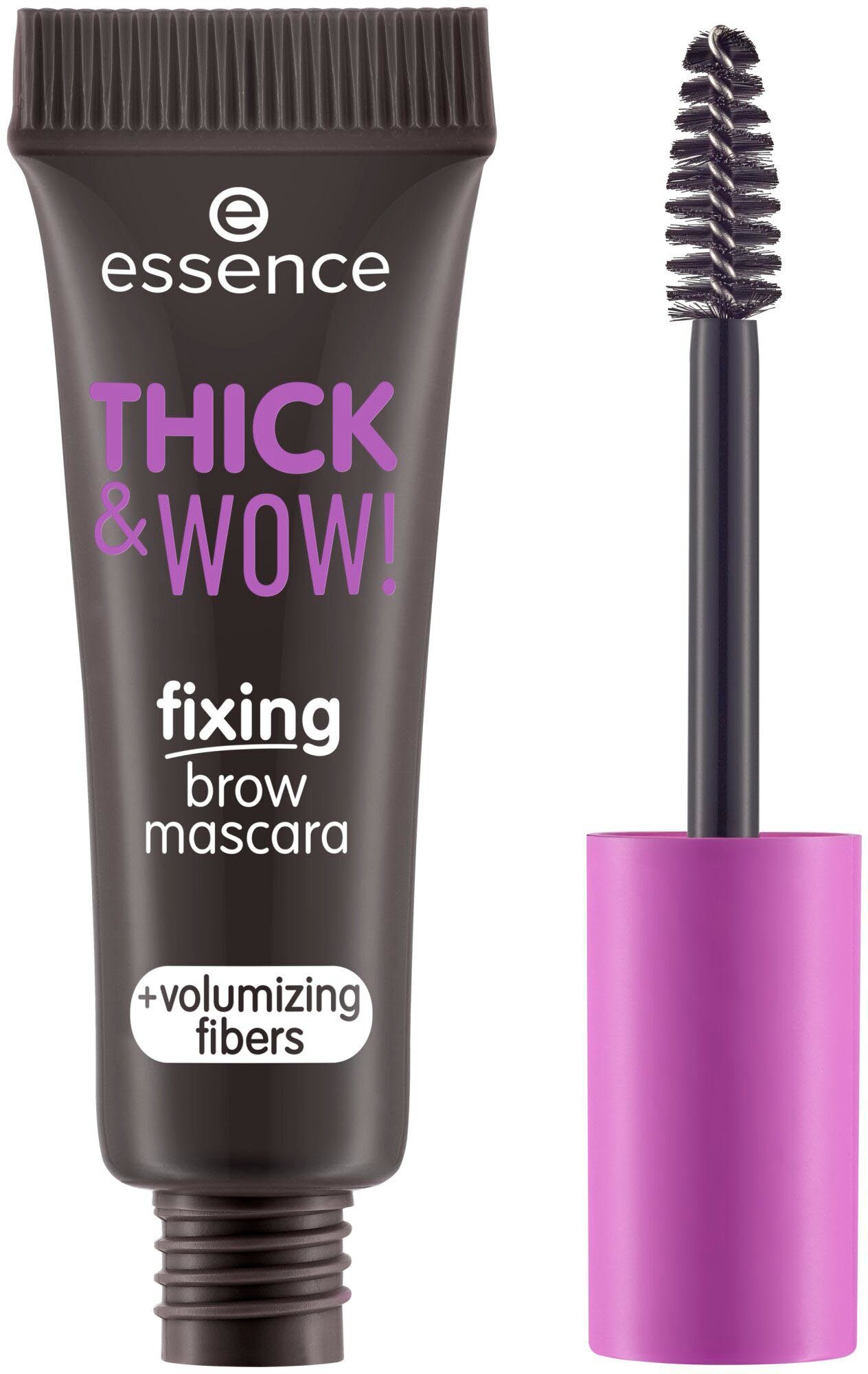 Essence Augenbrauen-Gel THICK & WOW! Brown fixing 3-tlg. Espresso mascara, brow