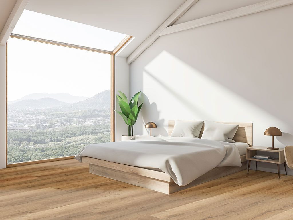 Check Vinylboden Rigid SPC Eiche Klick Vinyl – Breit- & Langdiele 1522x225 mm, 5,5 mm, NK 42, Innovation Click Synchronprägung, inkl. Kork Trittschalldämmung, Packung, In 1 Packung: 6 Paneele - 2,055m², 1 Packung: 6 Paneele - 2,055m²