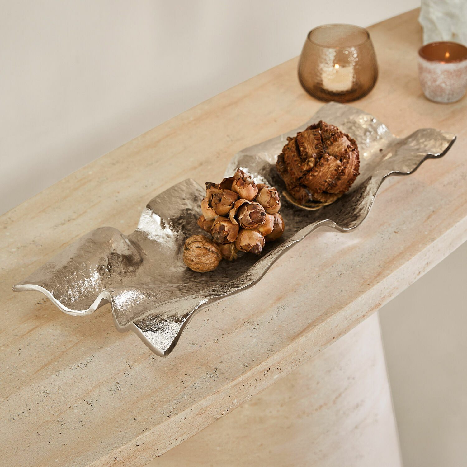 Mirabeau Dekoschale Schale Fariza silber