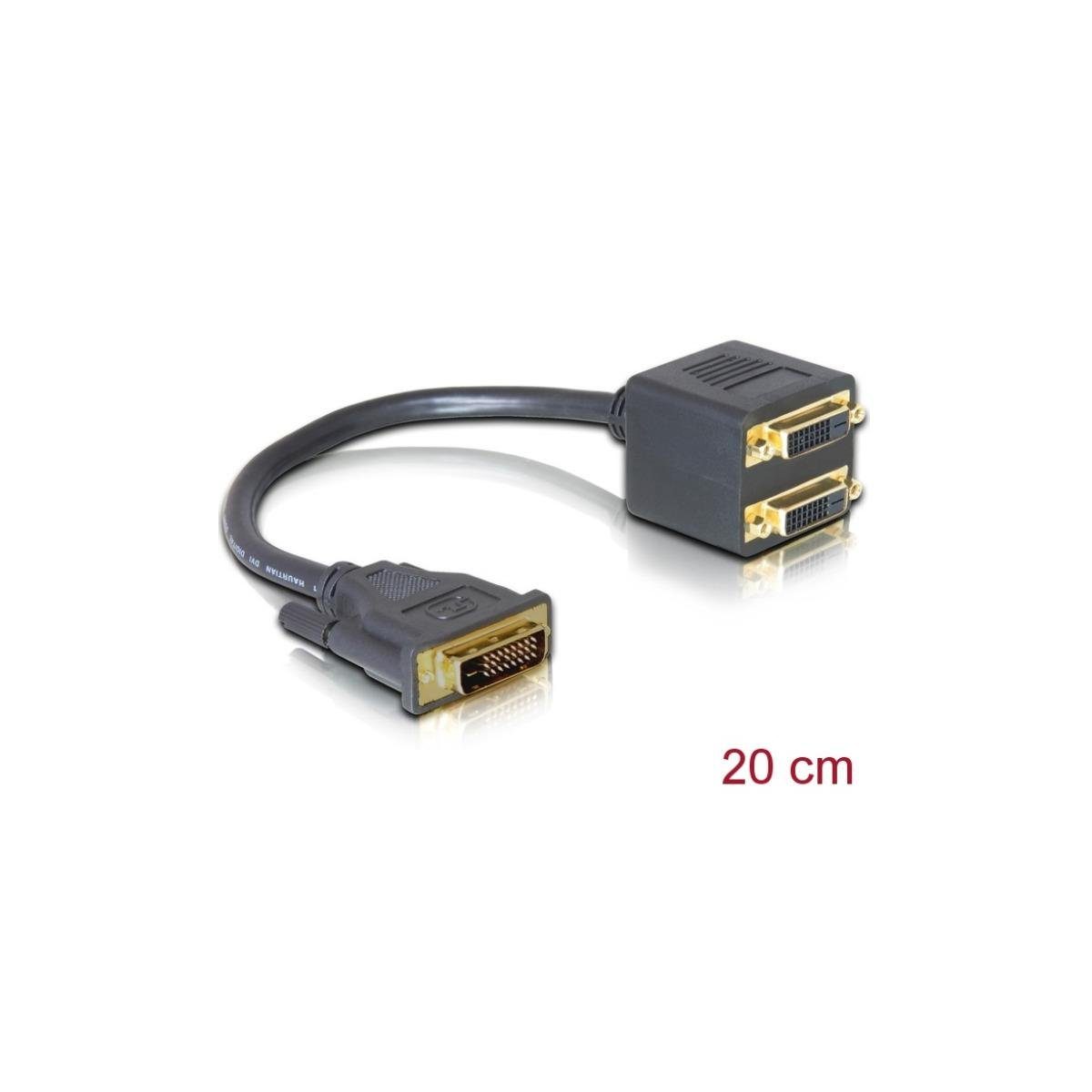 DVI - 24+1 Computer-Kabel, Adapter DVI-Stecker Delock 65051 - 24+1 DVI-Buchse DVI, zu 2x