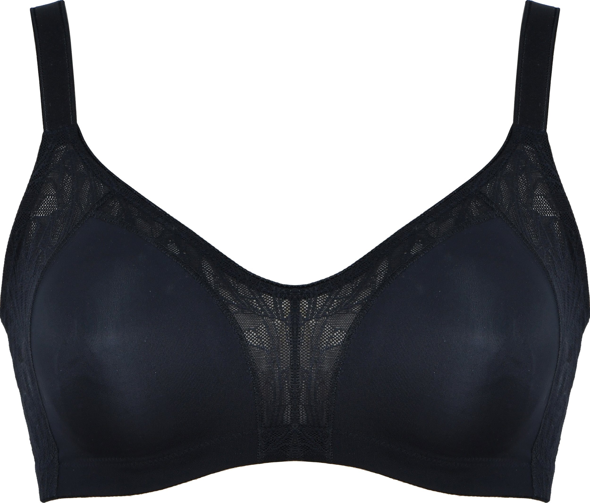 Naturana Minimizer-BH Minimizer (1-tlg) Shaping-Effekt, breite Träger, feminin, ohne Bügel, mit Spitze, bequem