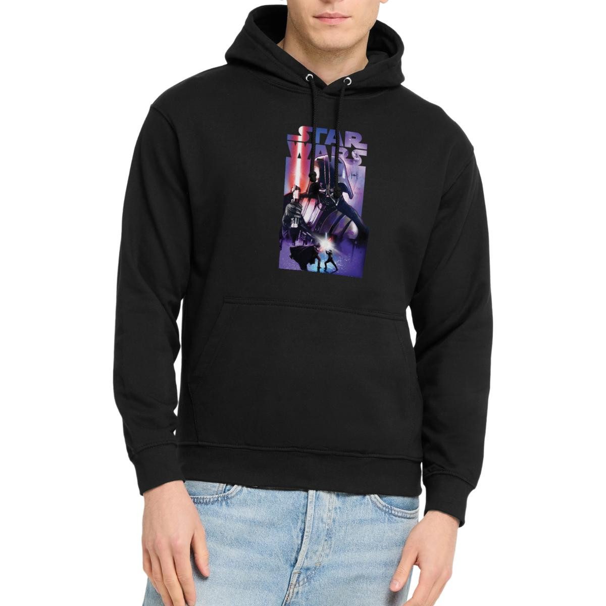 Spreadshirt Hoodie Star Wars Darth Vader Mit Rotem Lichtschwert Unisex Hoodie (1-tlg)