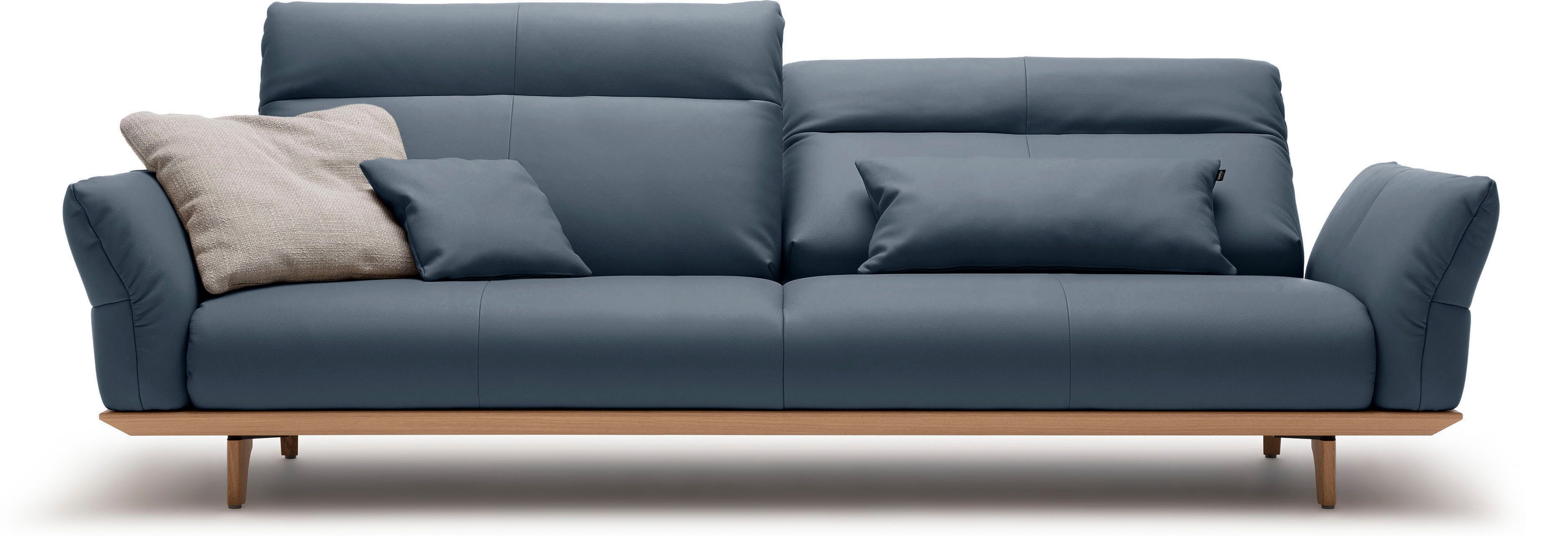 Creation BY ROLF BENZ 4-Sitzer CR.460 Designsofa, erstklassiger Sitzkomfort, verst. Rückenlehne, Sockel in Eiche, Füße Eiche natur, Breite 248 cm