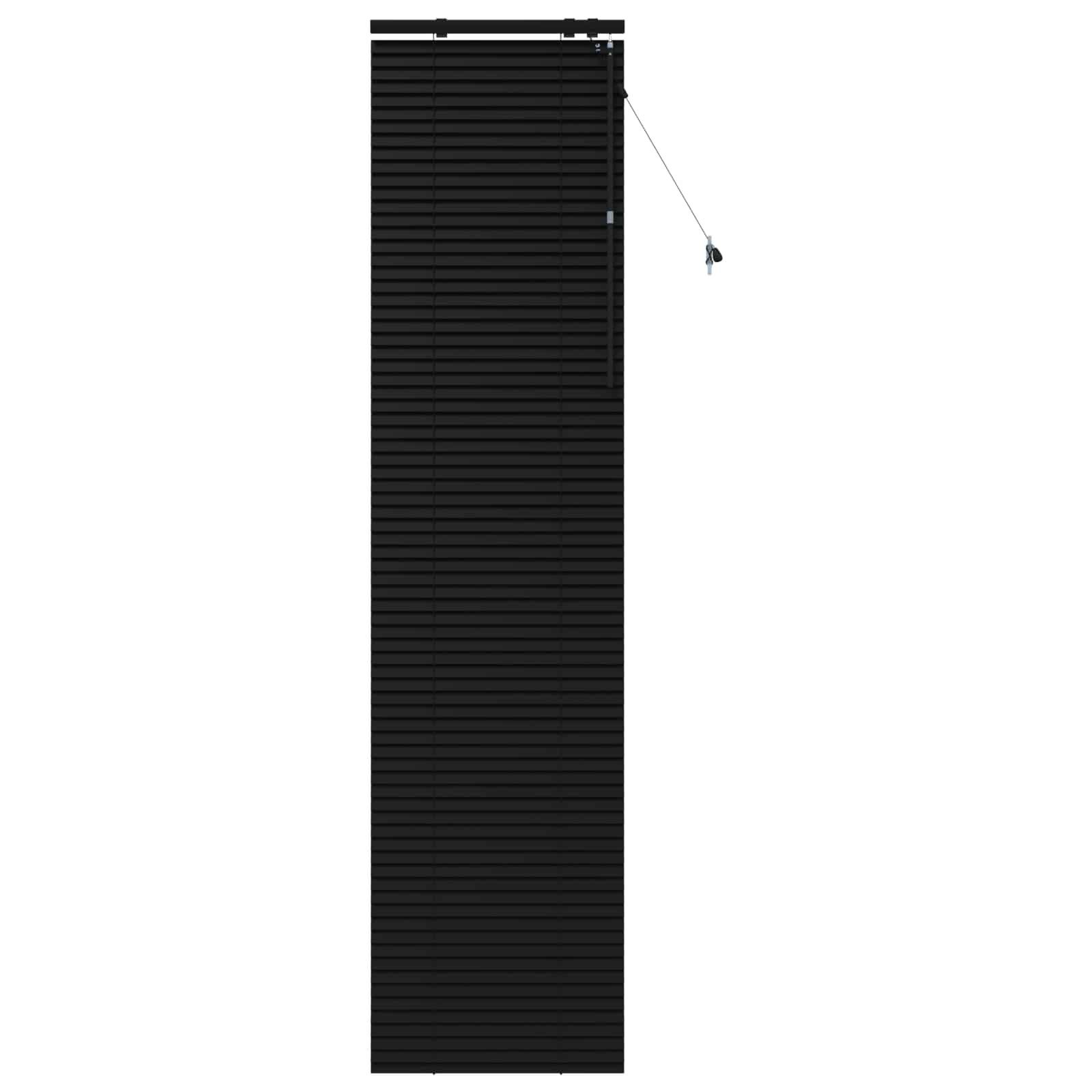 Rollo Venezianische Jalousie Schwarz 60 x 250 cm 35 mm, vidaXL