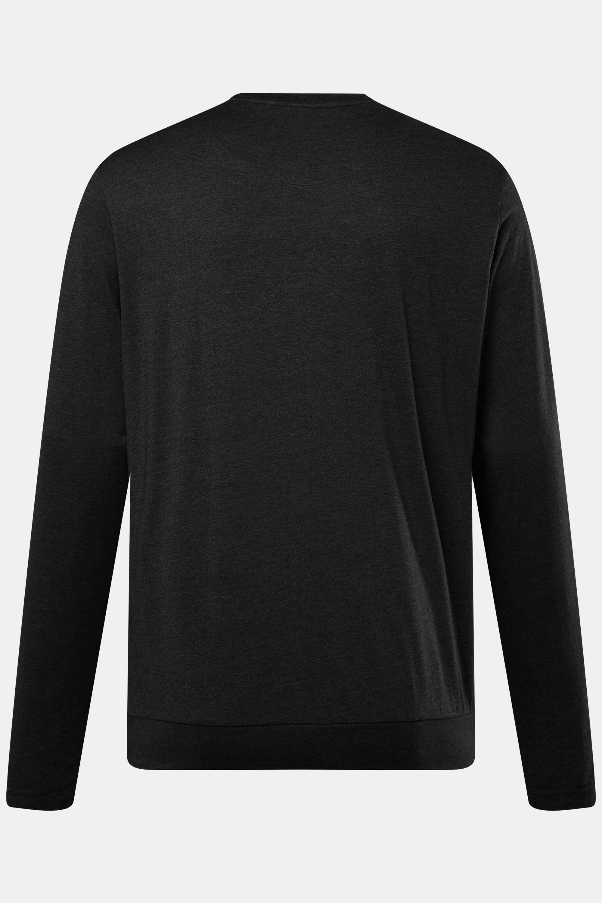 Men Plus T-Shirt Langarmshirt Bauchfit Spezialschnitt Basic