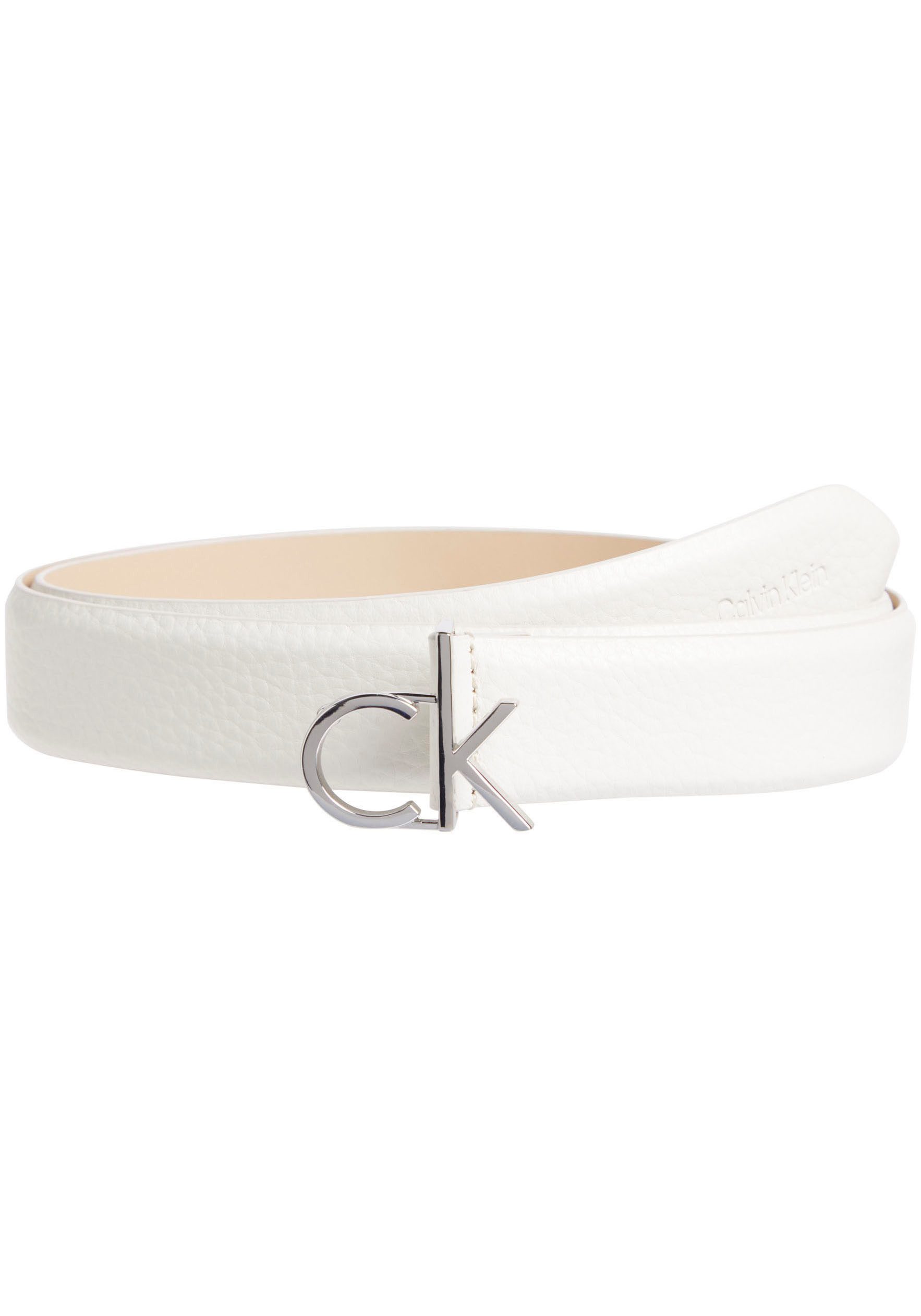 Calvin Klein Ledergürtel CK LOGO BUCKLE BELT 3.0_PBL mit Logoprägung als Sc günstig online kaufen
