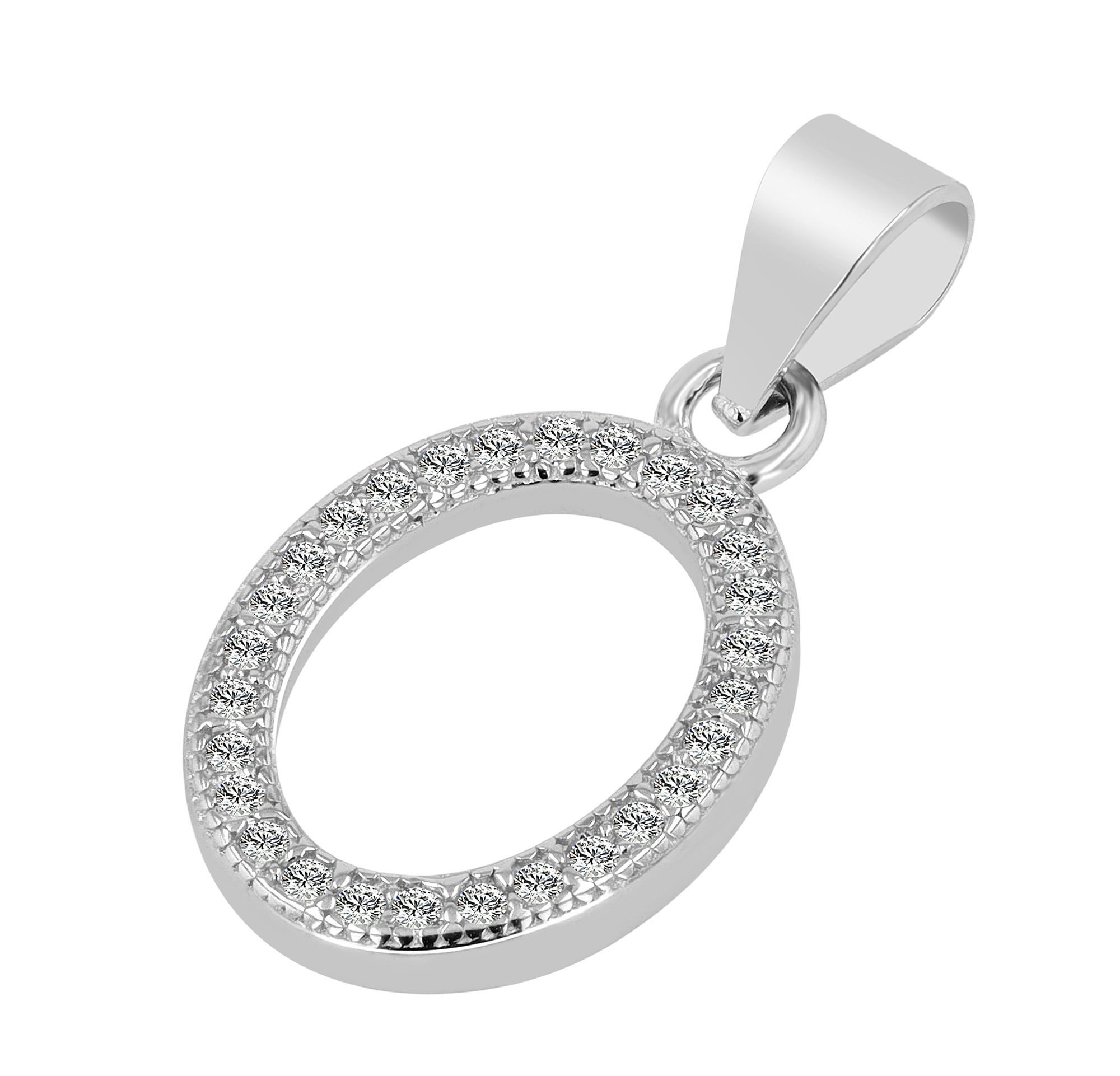 Kettenanhänger Anhänger aus 925 Silber mit Zirkonia