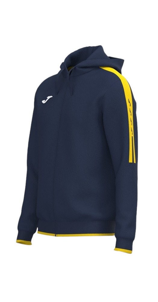 Joma Trainingsjacke Kapuzenjacke Olimpiada Full-Zip (Fleece-Futter) marineblau/gelb Herren