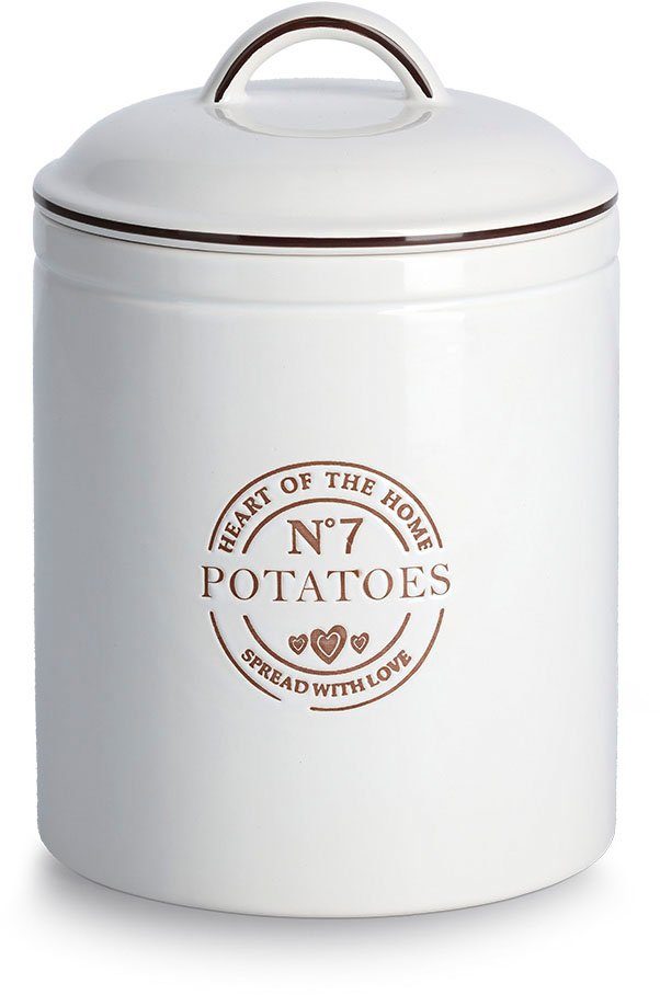 Zeller Present Vorratsdose Potatoes, Keramik, (1-tlg), Eleganter Landhausstil
