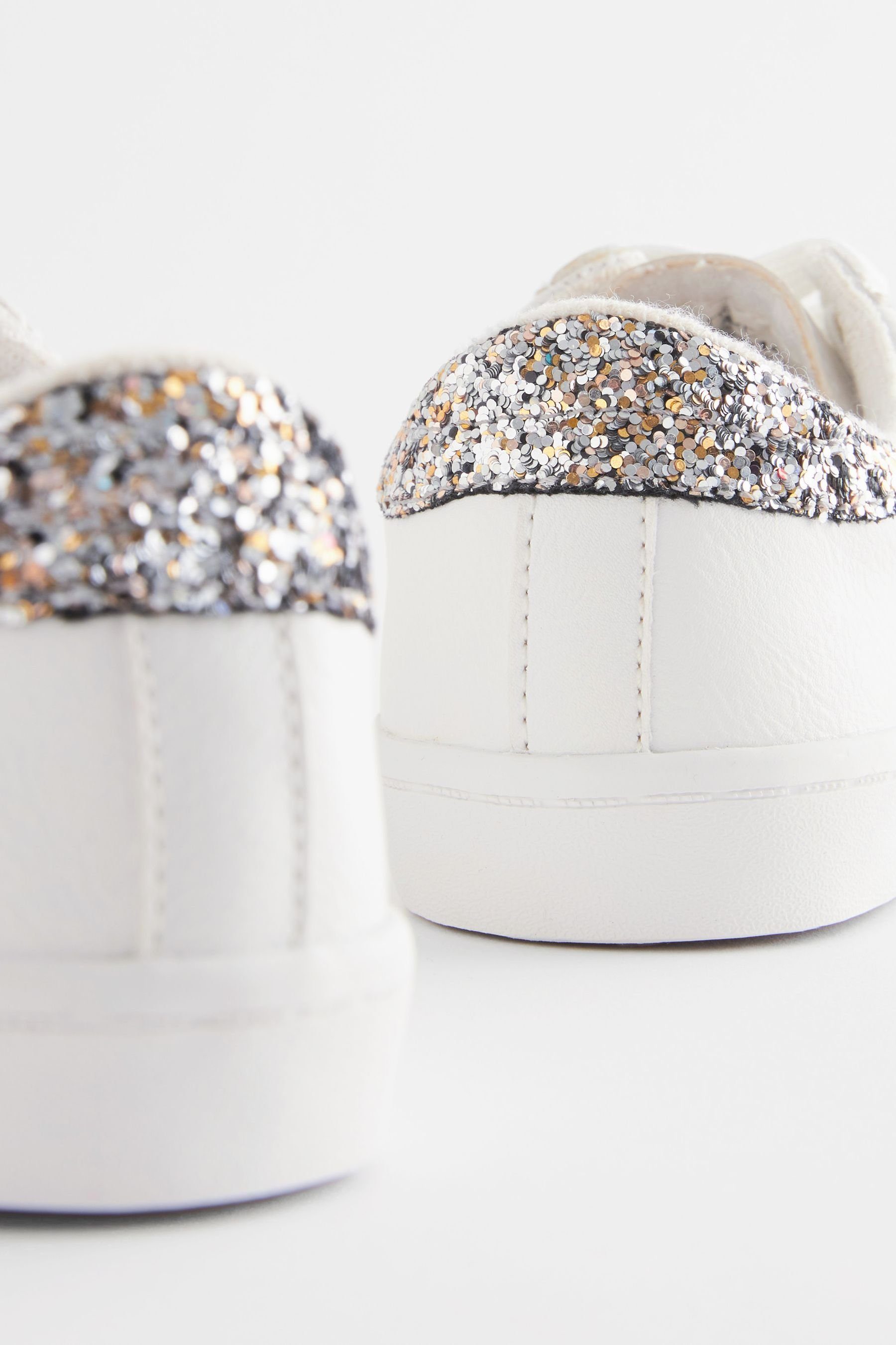Star (1-tlg) Schnüren Next zum Sneaker Metallic White/Pink Sneaker