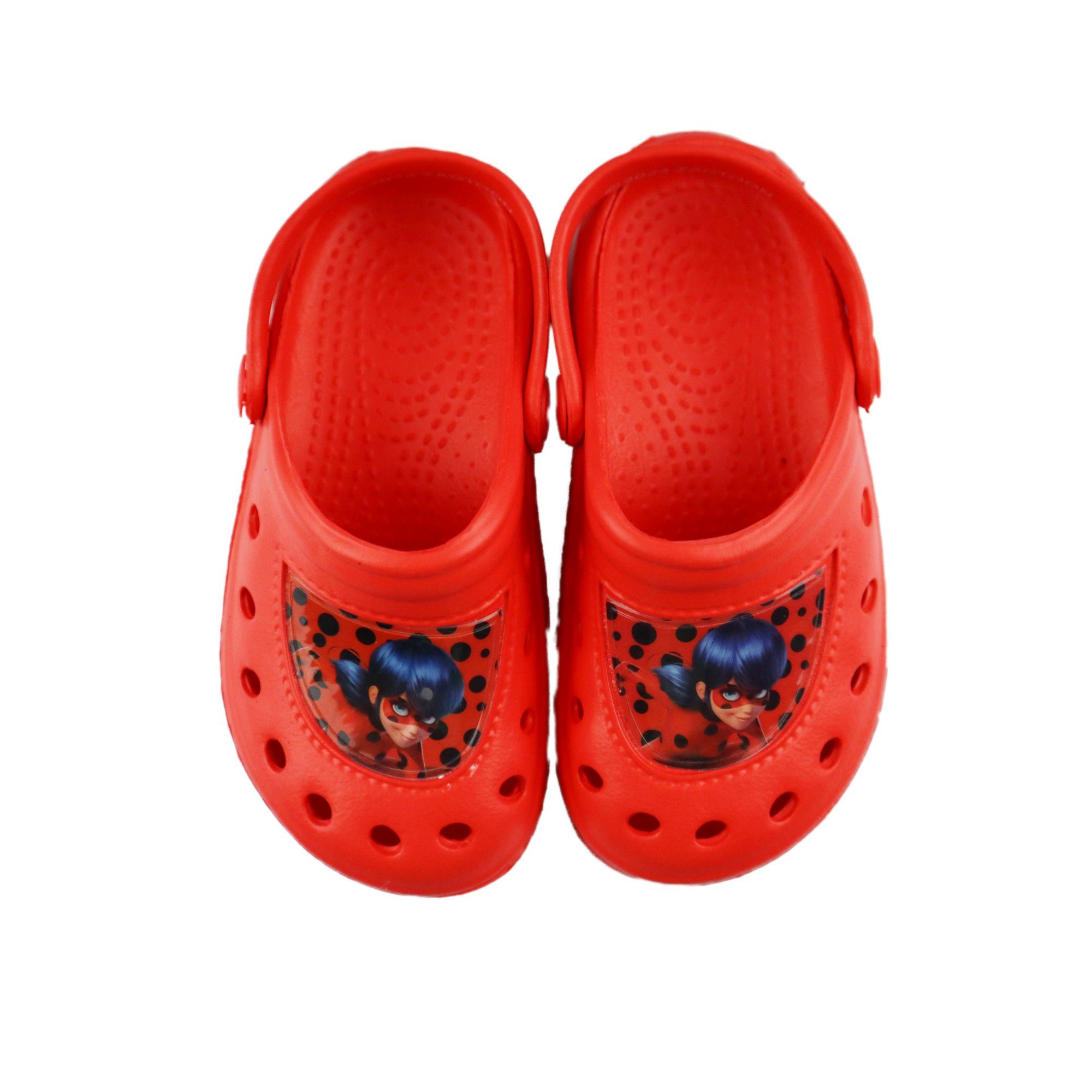 Miraculous - Ladybug Ladybug Rot Gr. 24 Kinder Clog 31, Clogs Miraculous Mädchen bis