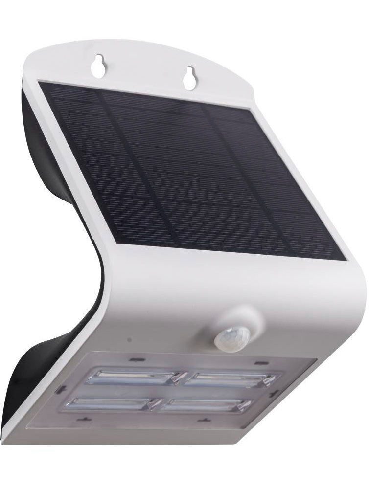 EGLO Wandleuchte LAMOZZO, Bewegungsmelder, LED fest integriert, warmweiß - kaltweiß, Außenlampe, Bewegungsmelder, Solar, Tag & Nacht Sensor, Akku, IP54