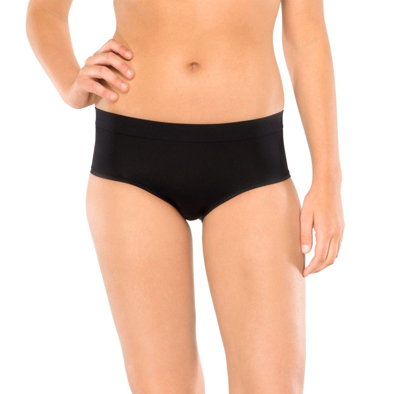 Schiesser Slip Seamless (Set, 1-St., Set) Damen Unterhose Slip Short nahtlos ohne störende Nähte schwarz