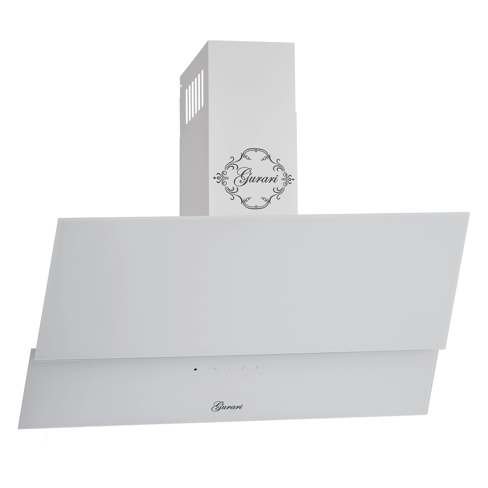 GURARI Wandhaube Dunstabzugshaube 80 cm Kopffrei GCH D 268 WH 8 PRIME N Weiß, 1000 m³/h Dunstabzugshaube 80 cm Kopffrei GCH D 268 WH 8 PRIME N Weiß, 1000 m³/h, Dunstabzugshaube 80 cm Wandhaube, Weiß Glas, 1000m³/h