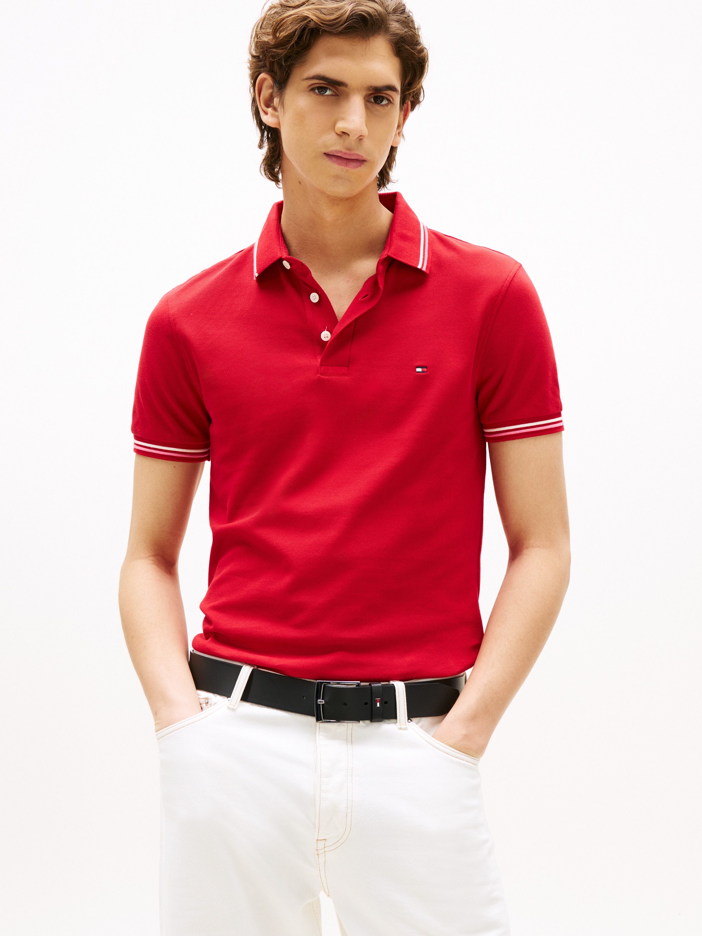 Tommy Hilfiger Poloshirt TOMMY TIPPED SLIM POLO